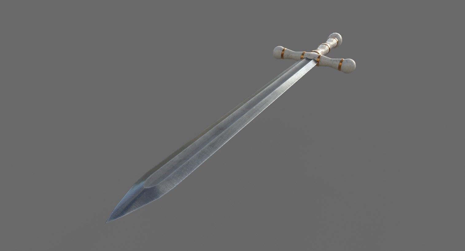 Royal Sword Low-poly 3D model_11