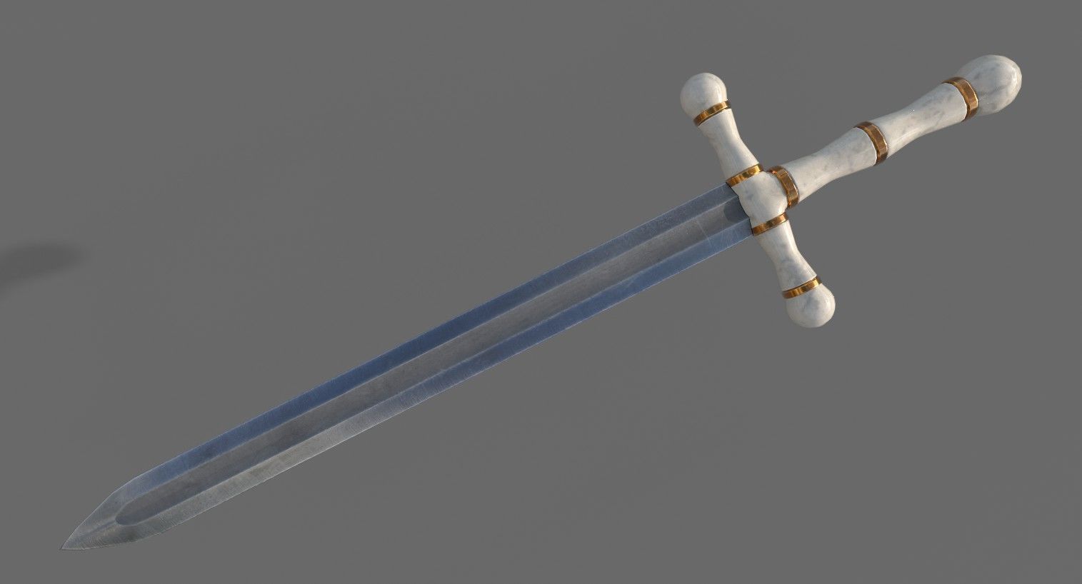 Royal Sword Low-poly 3D model_10