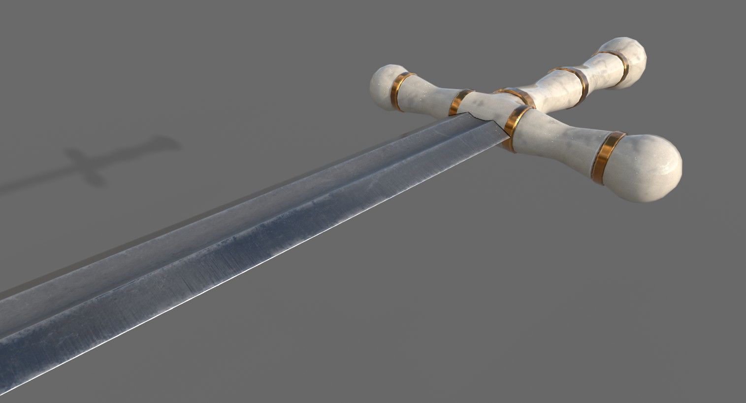 Royal Sword Low-poly 3D model_25