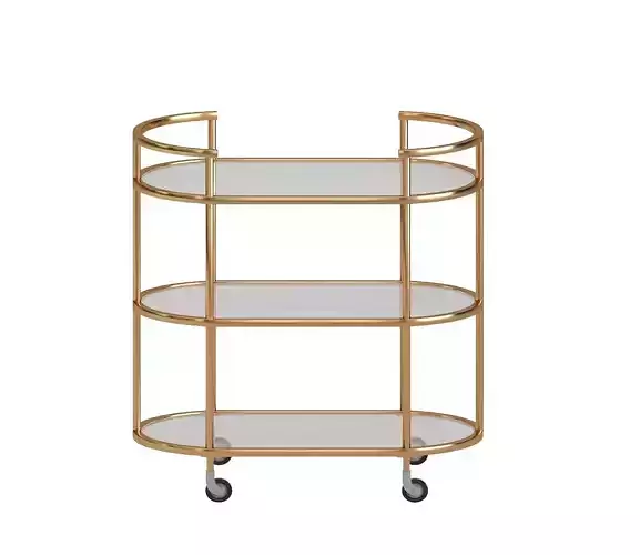 AllModern Rosario Metal Bar Cart Frame 3D model