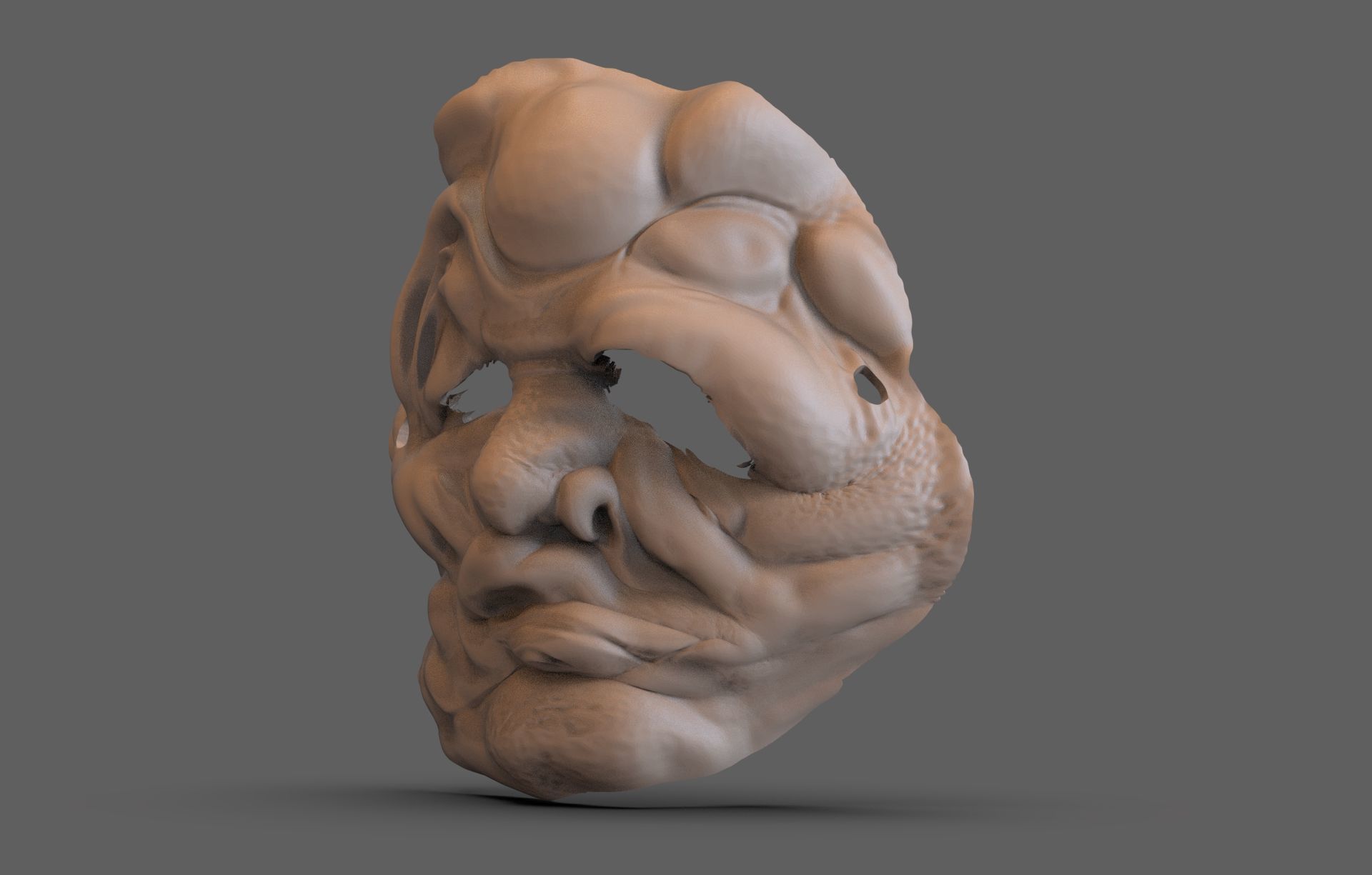 Sue Monster Mask 3D print model_1