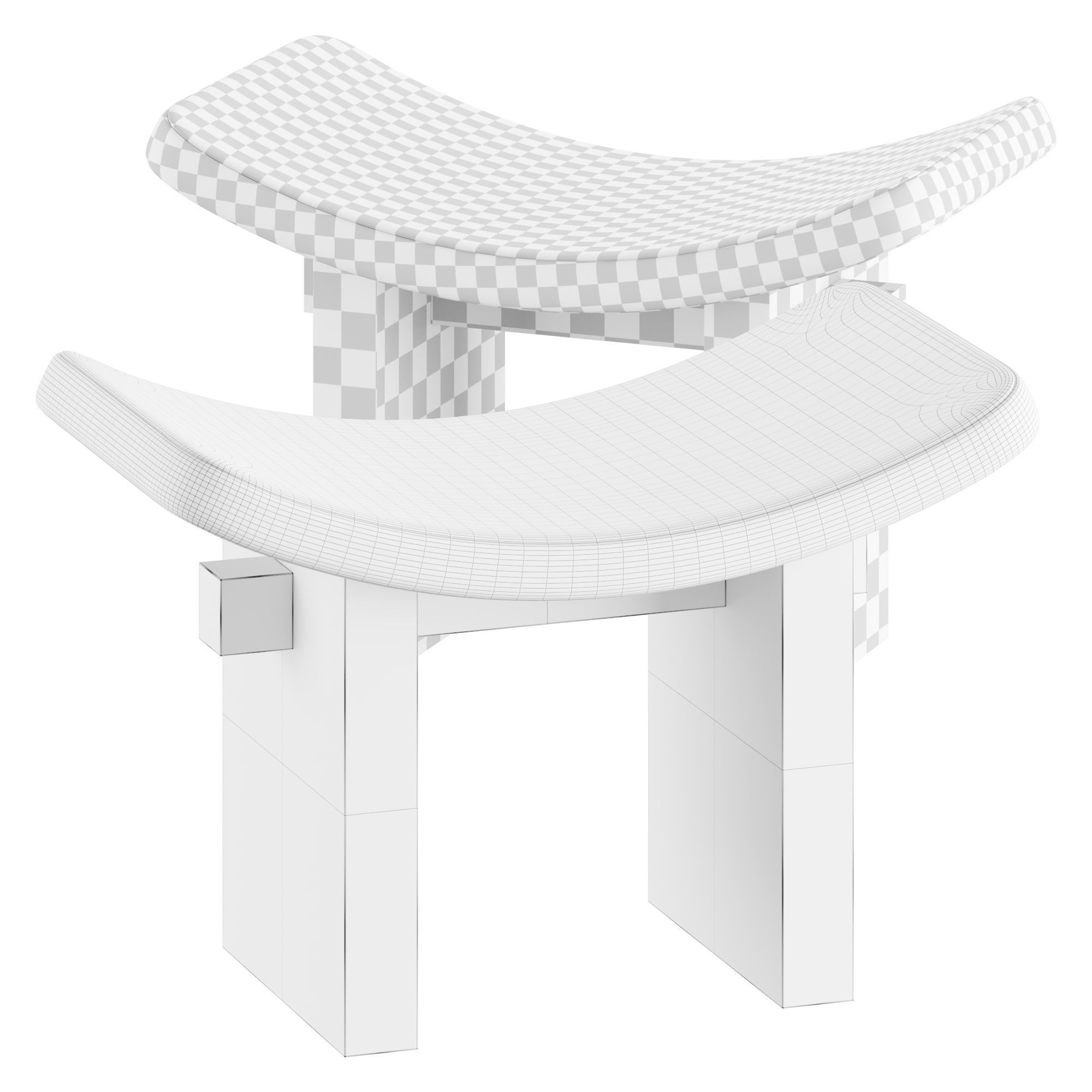 Secolo NARA Stool 3D model_3