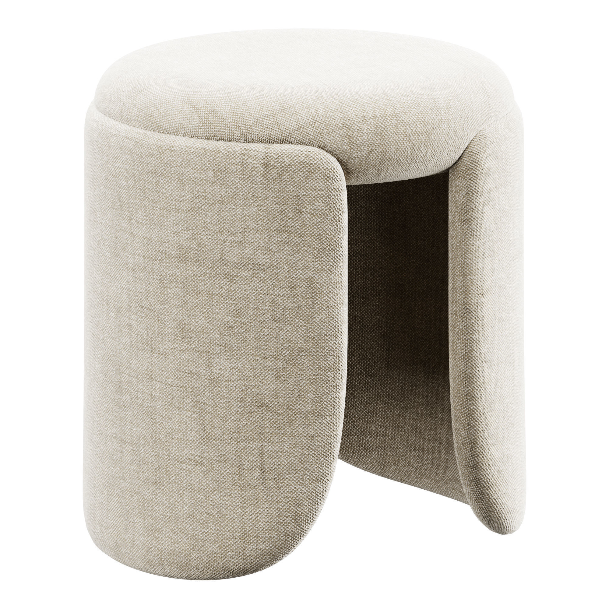 BROSS PETAL Stool 3D model_1