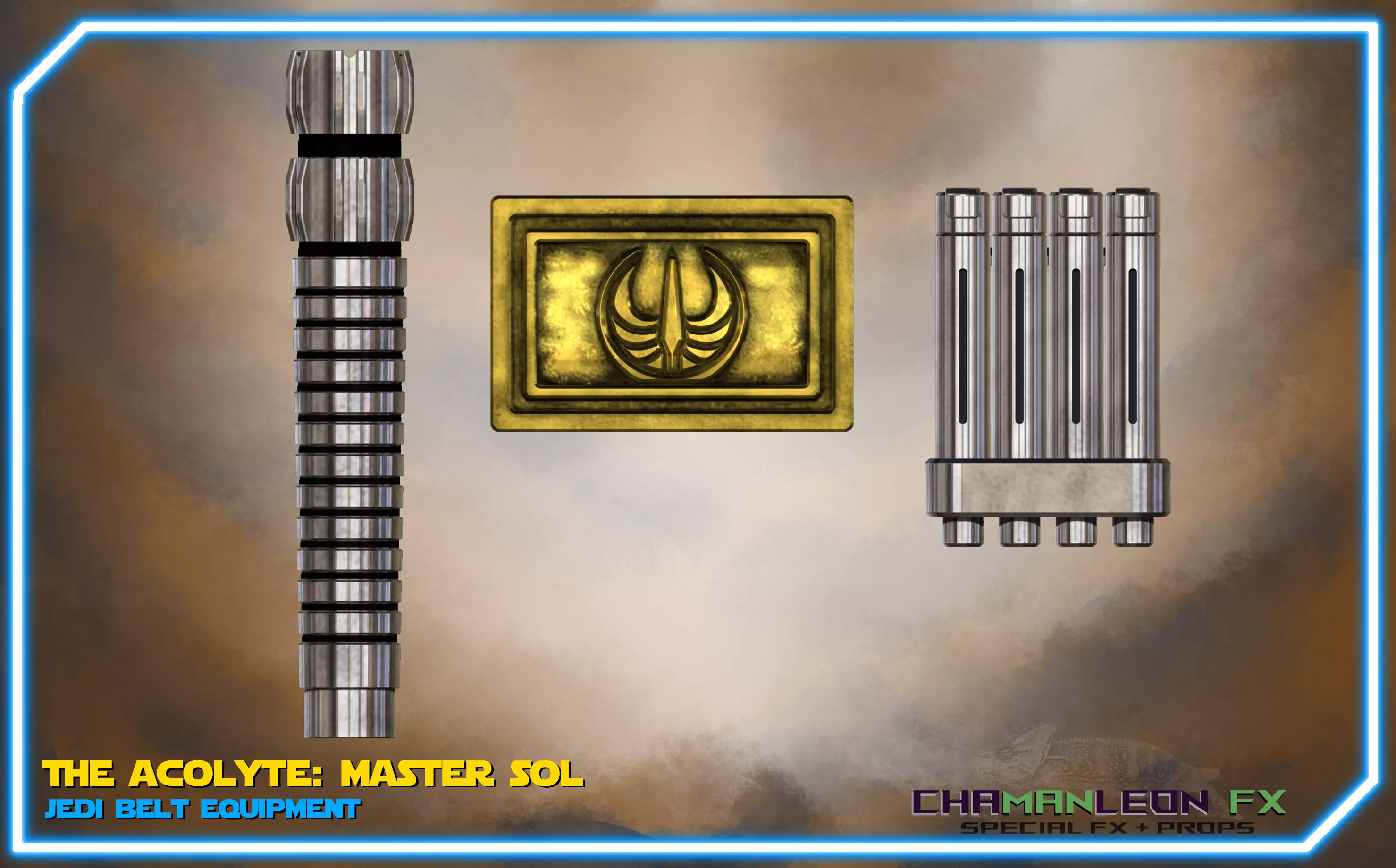 Jedi Master Sol Acolyte High Republic Belt Gear Cosplay 3D print model