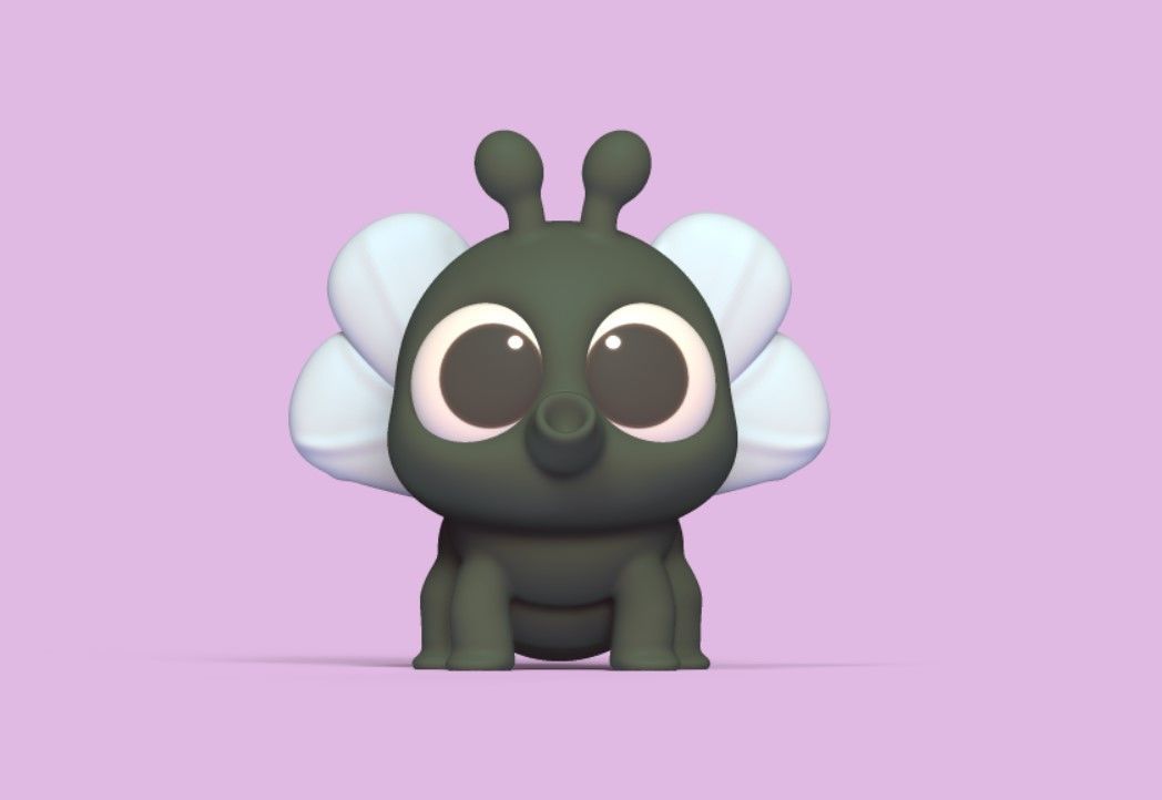 Baby Fly 3D print model_1