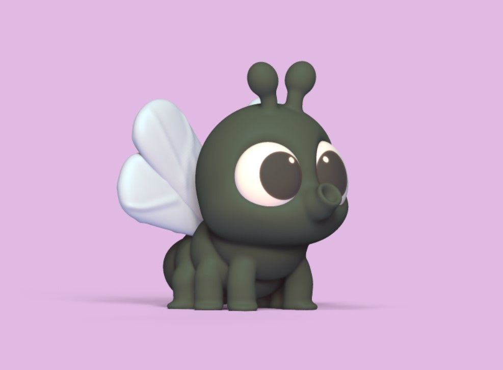 Baby Fly 3D print model_2
