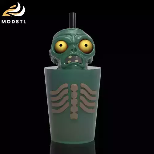 GHU4010 VASO PERSONAJE 1 ZOMBIE 3D print model