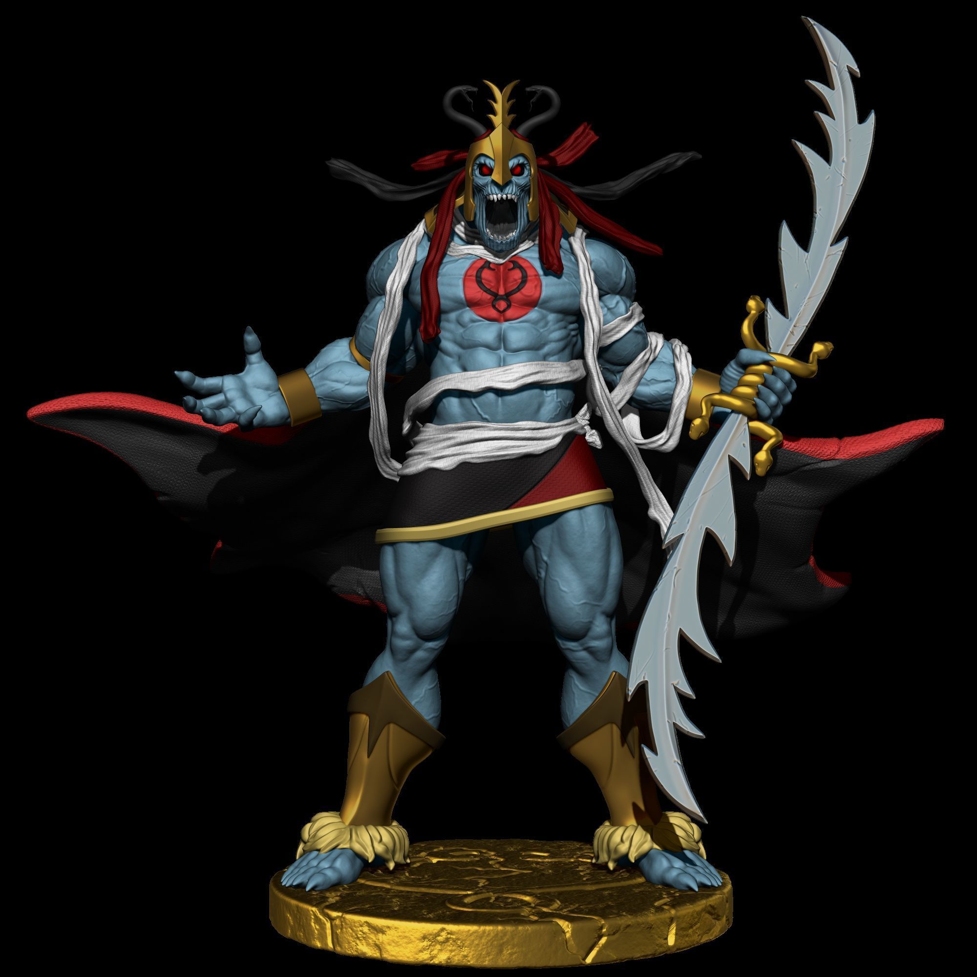 Mumm Ra Thundercats STL files 3D printing collectibles Fanarts 3D print model_10