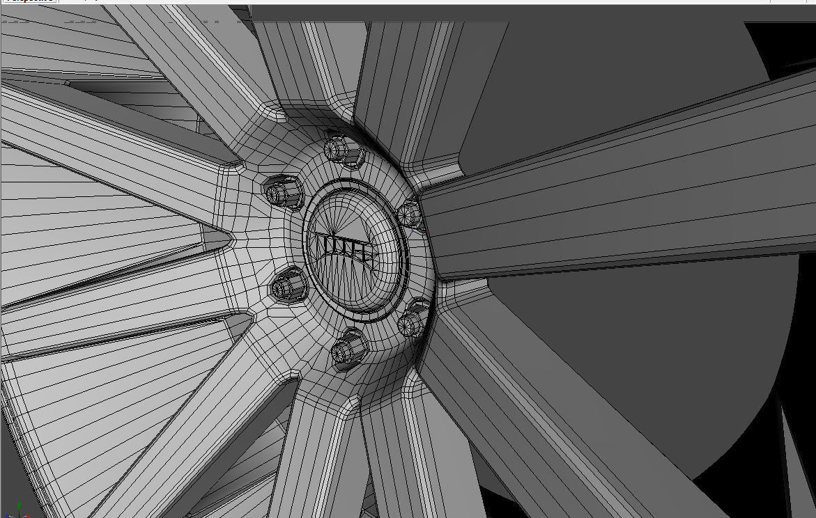 WHEEL BASED on DUB CHR CHROME 3D model_7