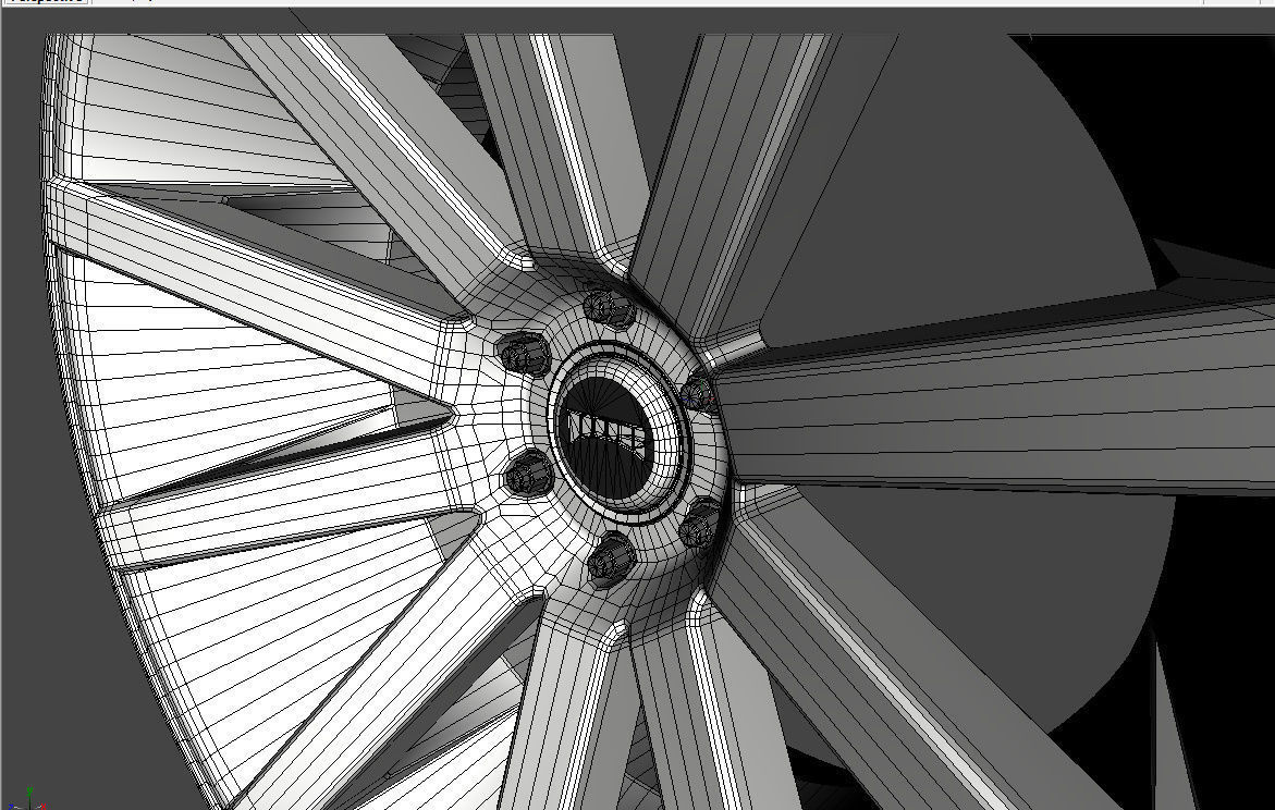 WHEEL BASED on DUB CHR CHROME 3D model_15