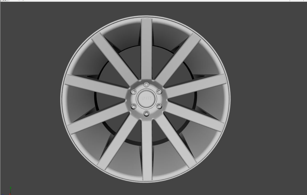 WHEEL BASED on DUB CHR CHROME 3D model_1