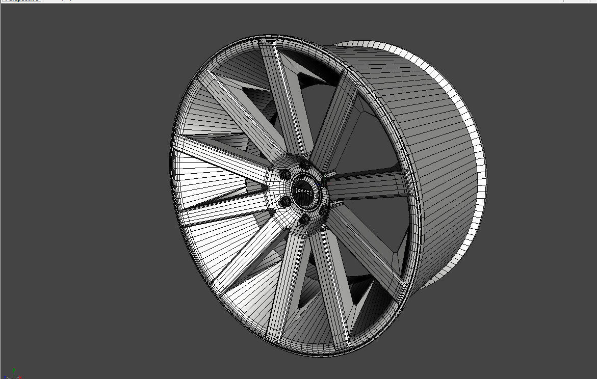 WHEEL BASED on DUB CHR CHROME 3D model_14