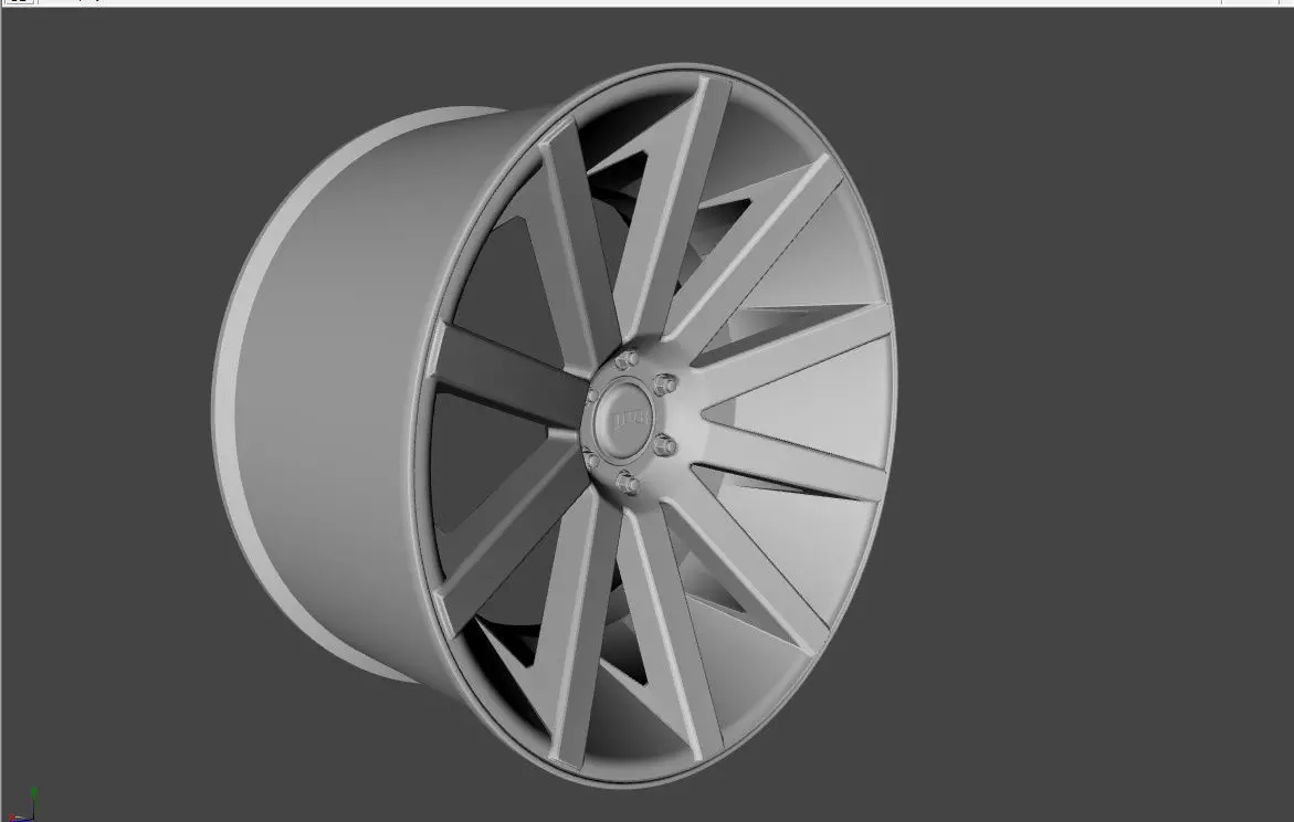 WHEEL BASED on DUB CHR CHROME 3D model_0