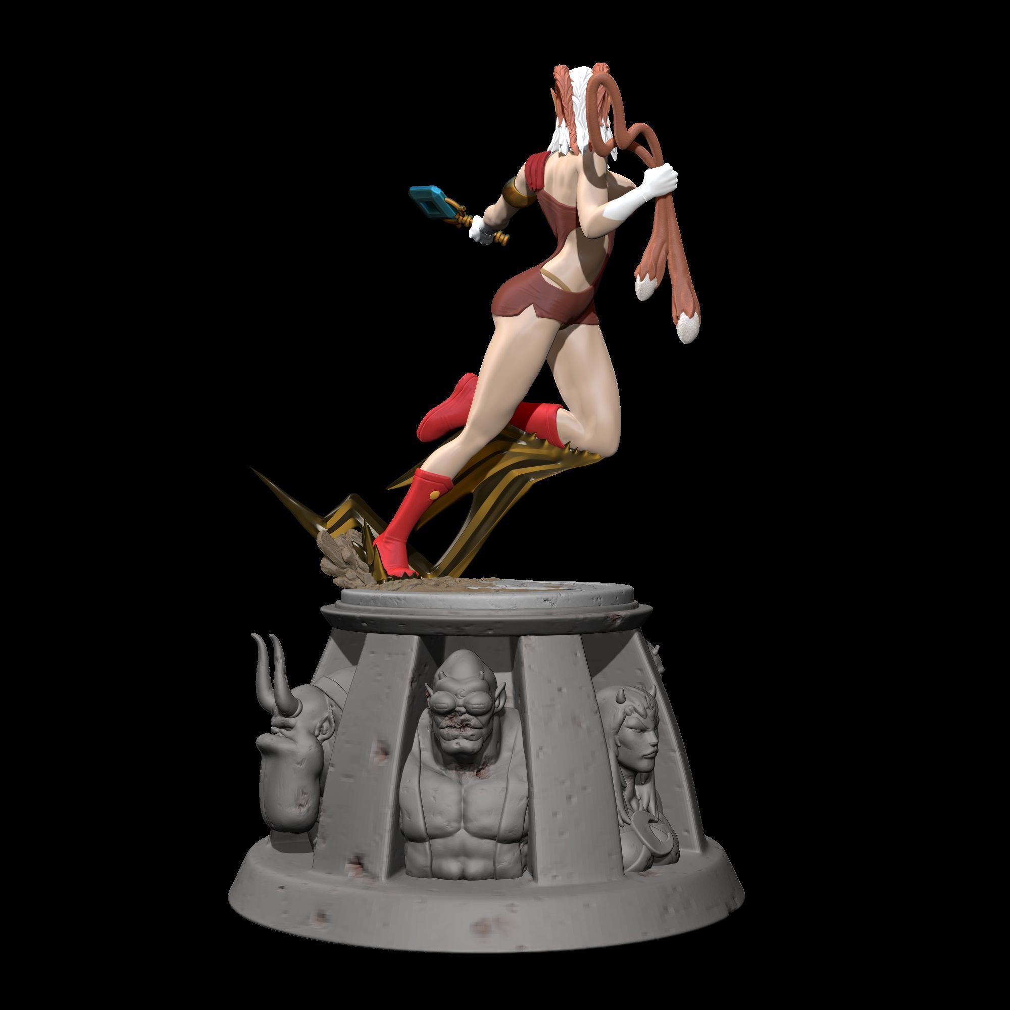 Pumyra Pumara  Thundercats STL files 3D printing collectibles 3D print model_5