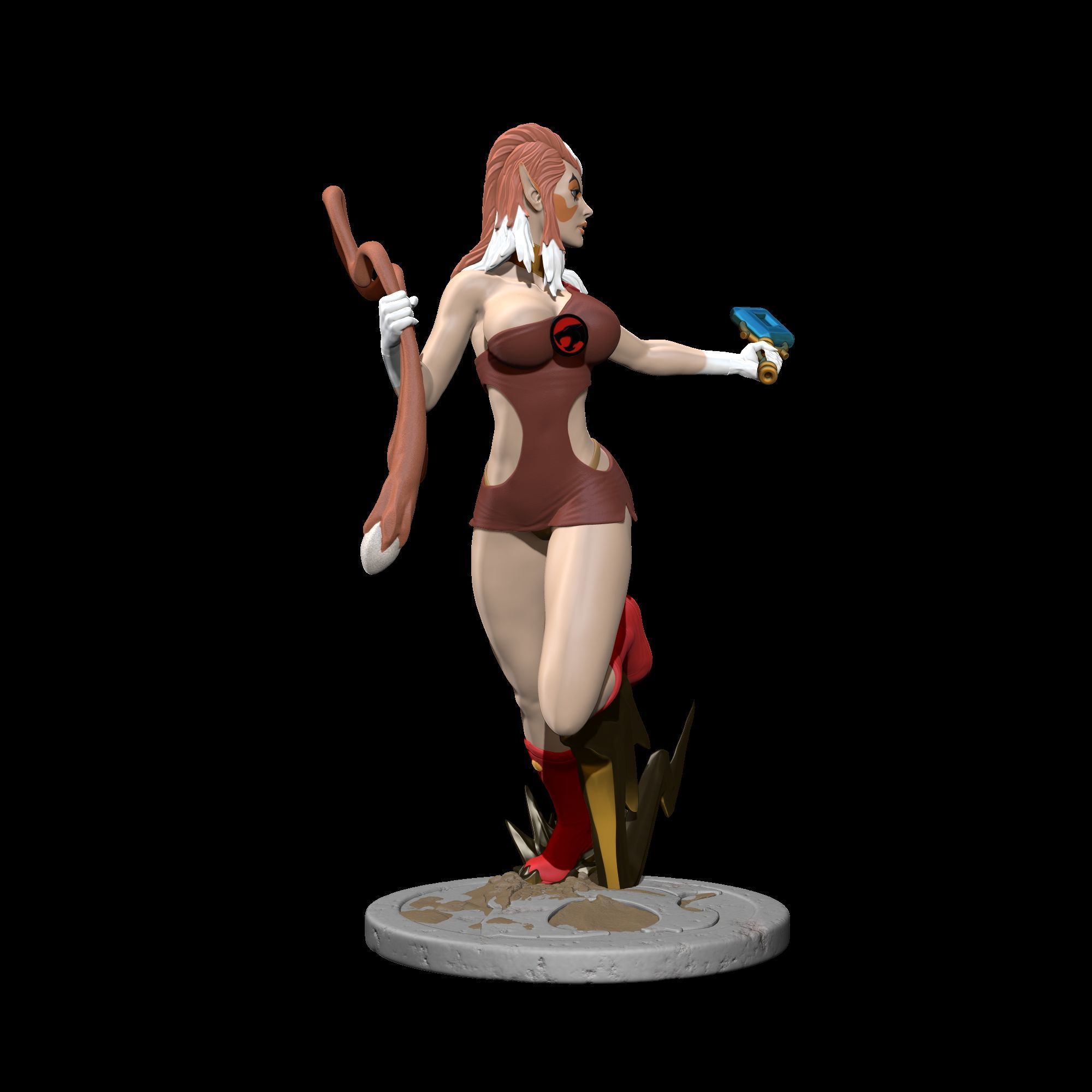 Pumyra Pumara  Thundercats STL files 3D printing collectibles 3D print model_12