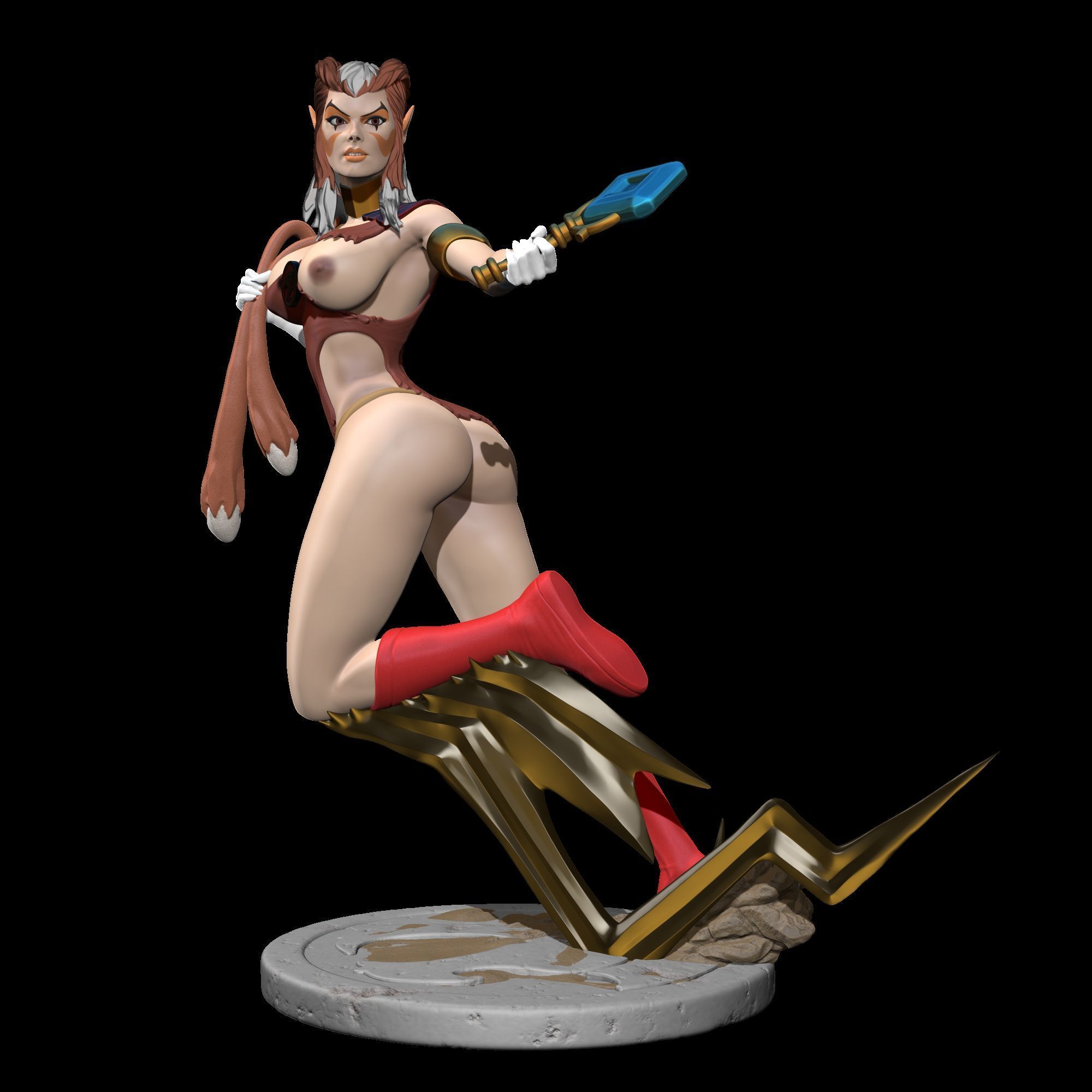 Pumyra Pumara  Thundercats STL files 3D printing collectibles 3D print model_11