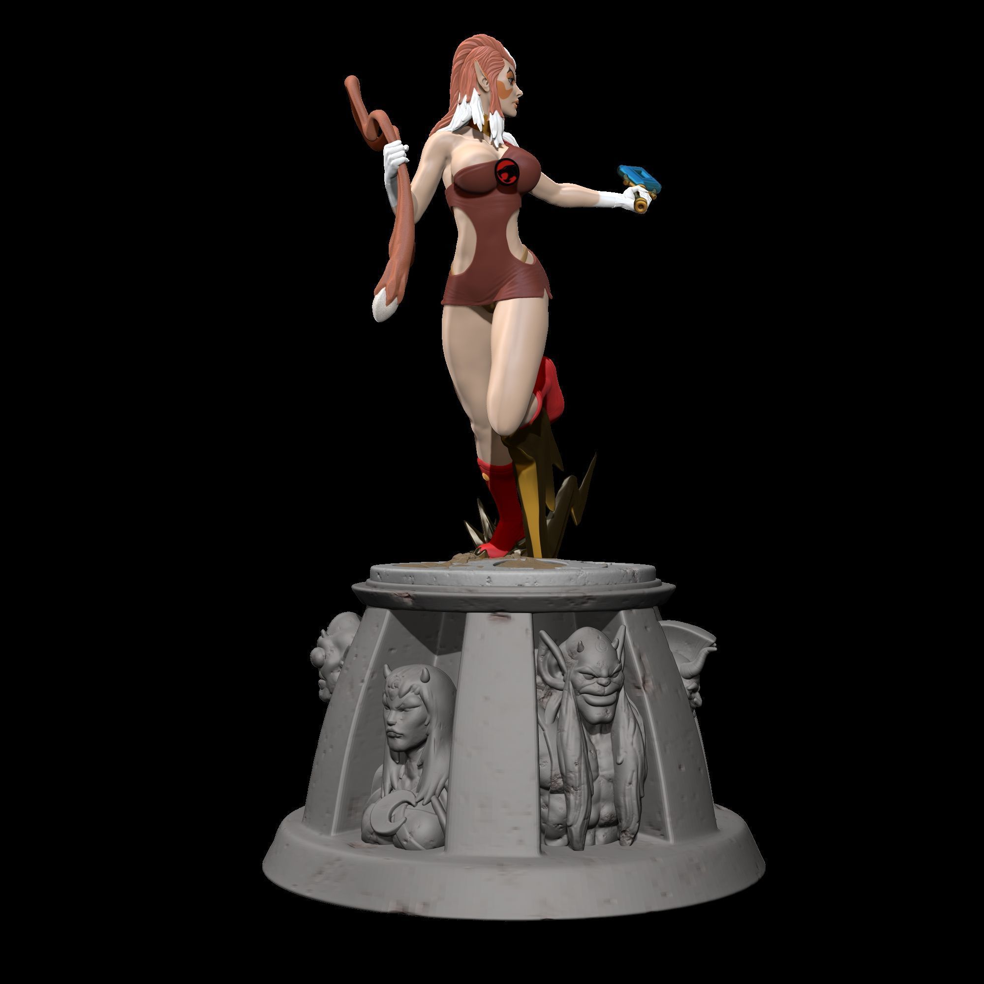 Pumyra Pumara  Thundercats STL files 3D printing collectibles 3D print model_4