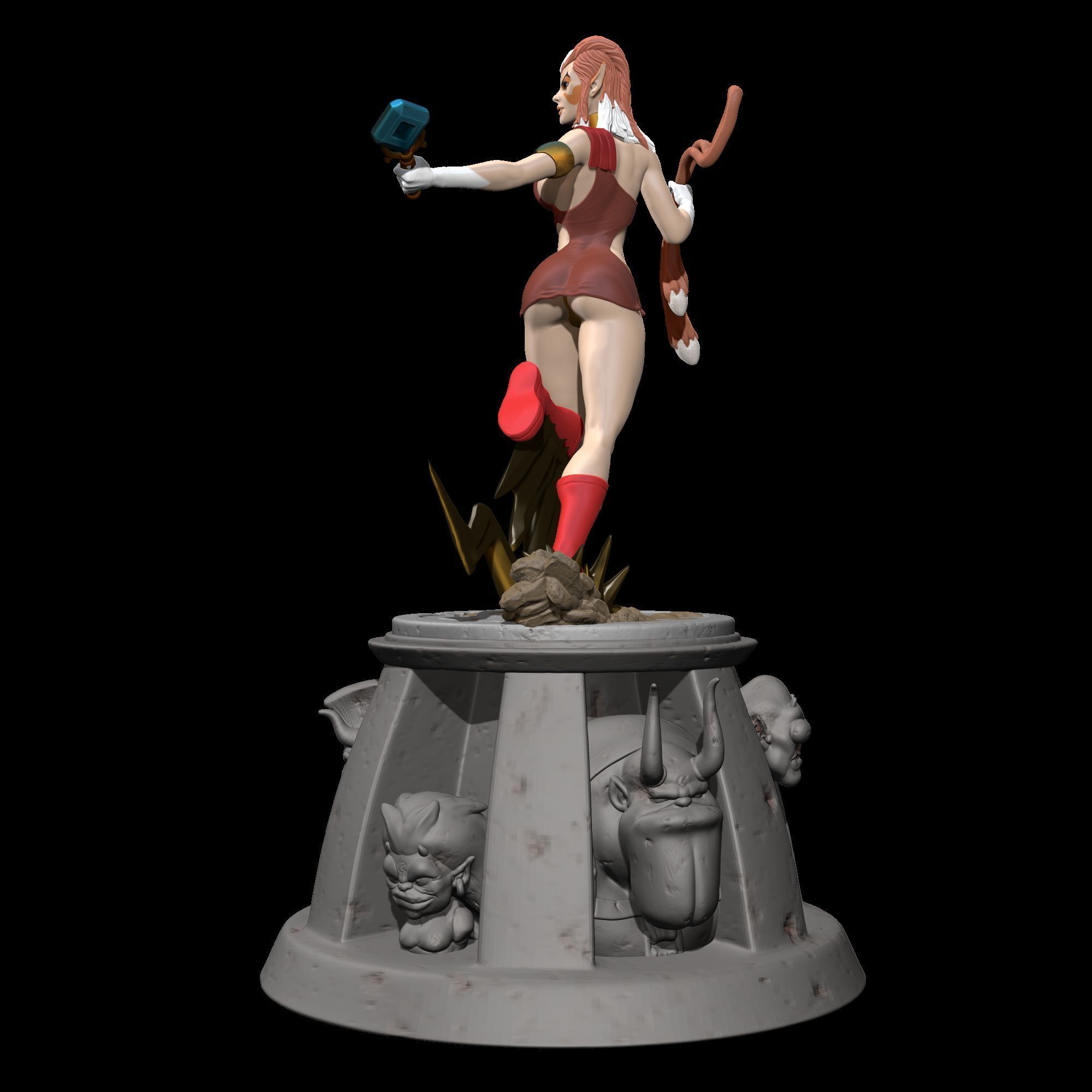 Pumyra Pumara  Thundercats STL files 3D printing collectibles 3D print model_6