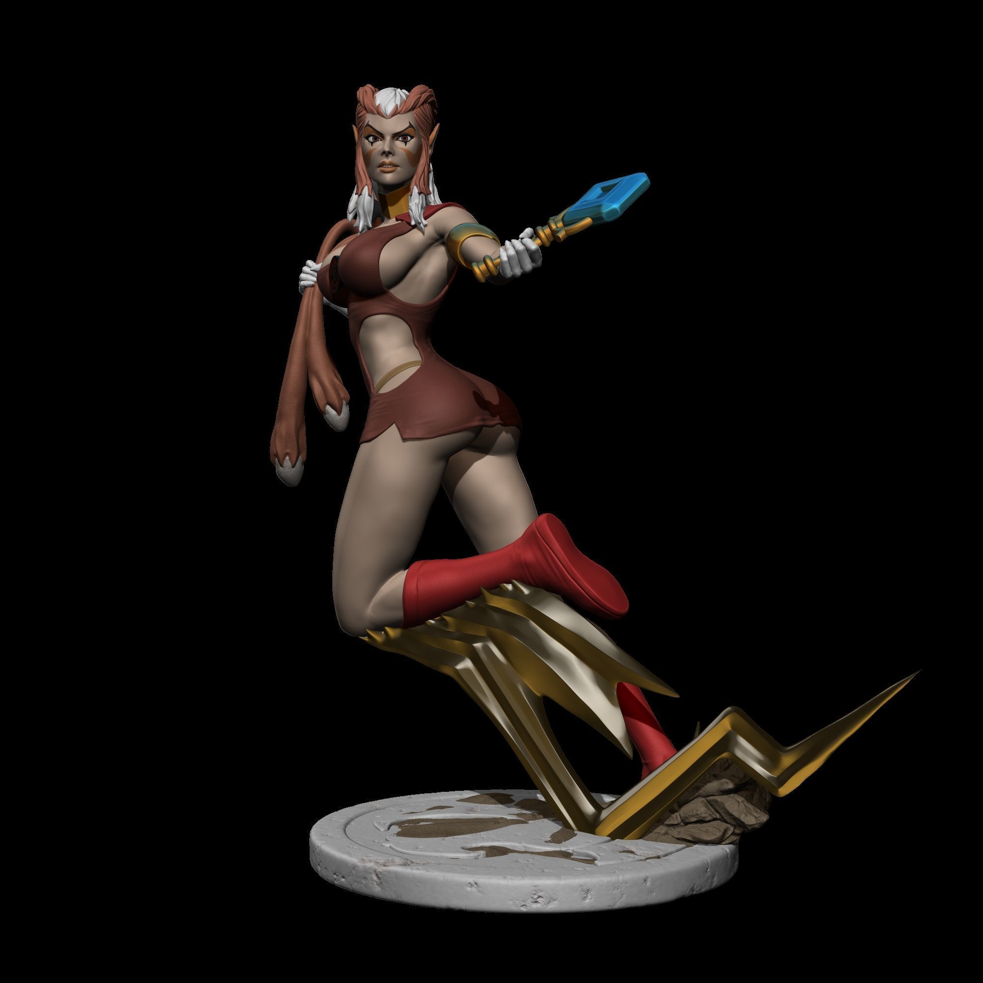 Pumyra Pumara  Thundercats STL files 3D printing collectibles 3D print model_13