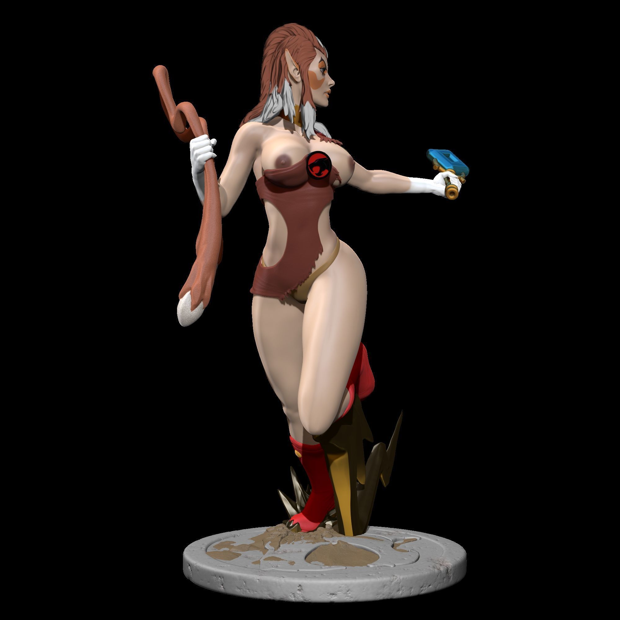 Pumyra Pumara  Thundercats STL files 3D printing collectibles 3D print model_9