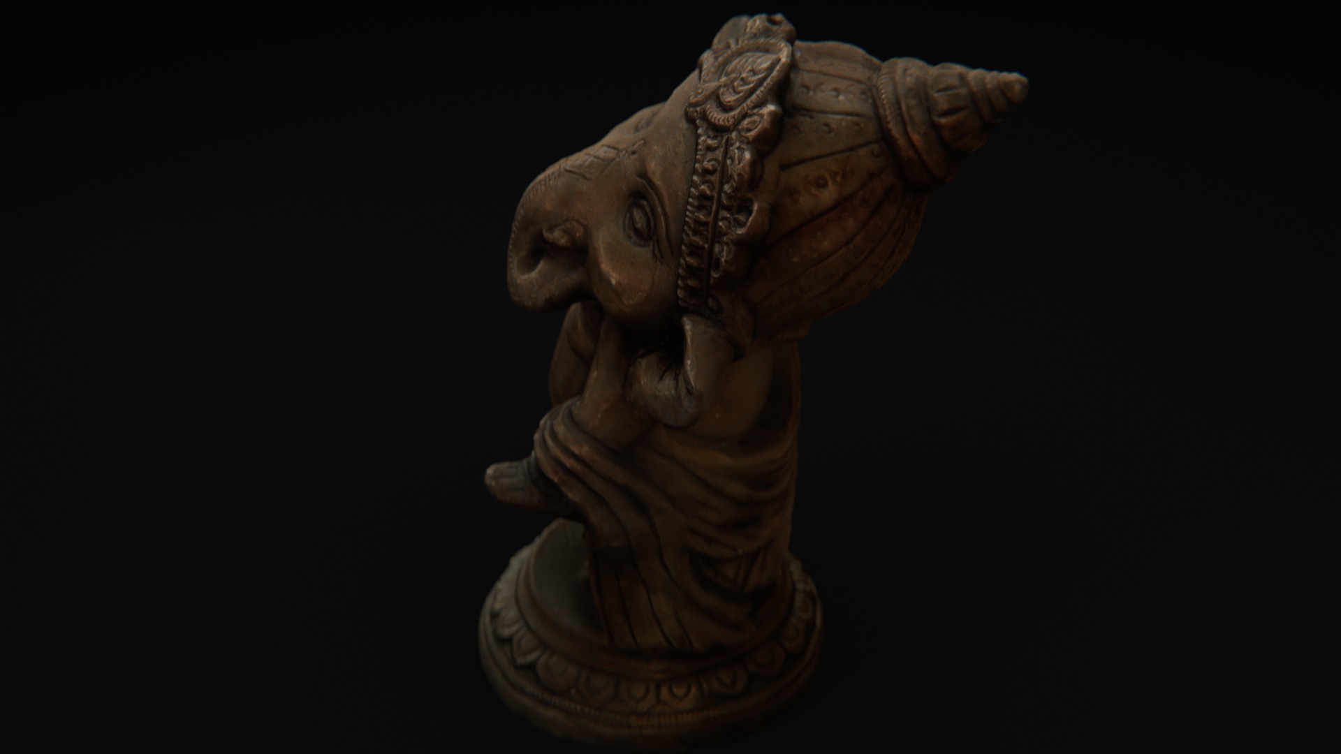Ganesh Standing Statue Photoscan 3D model_2