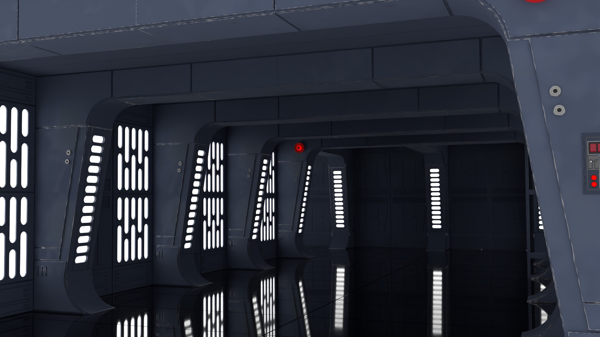 Rogue One Scarif Column 1-12 scale Blackseries 3D print model_8