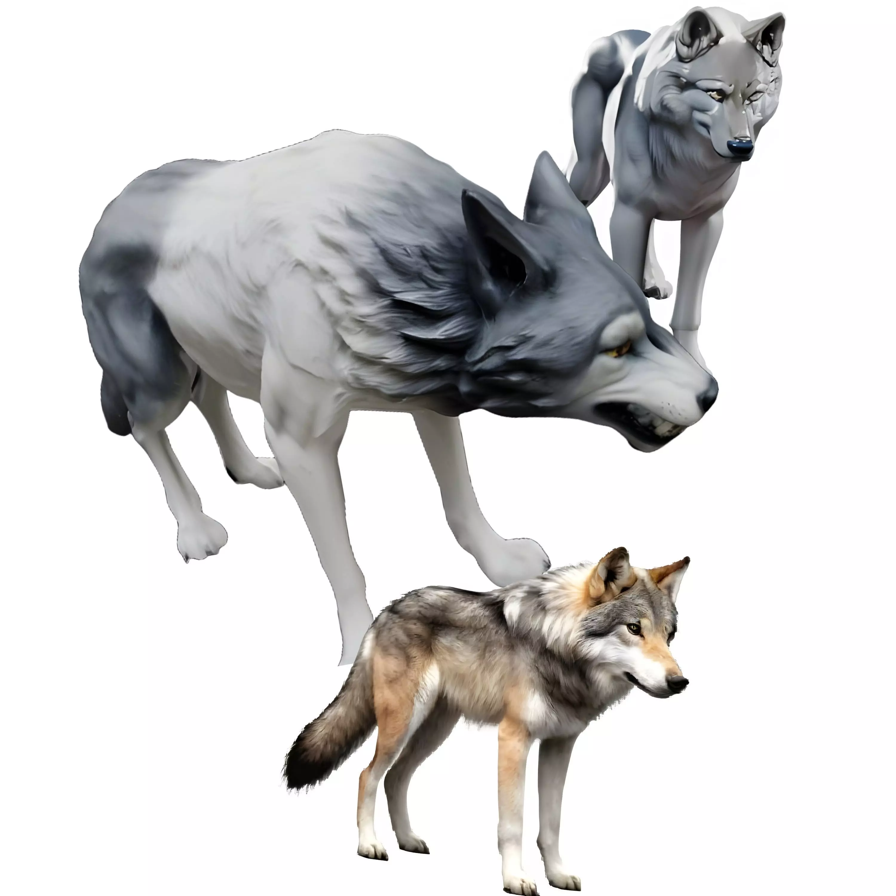 Lunar Wolf Series 3D print model