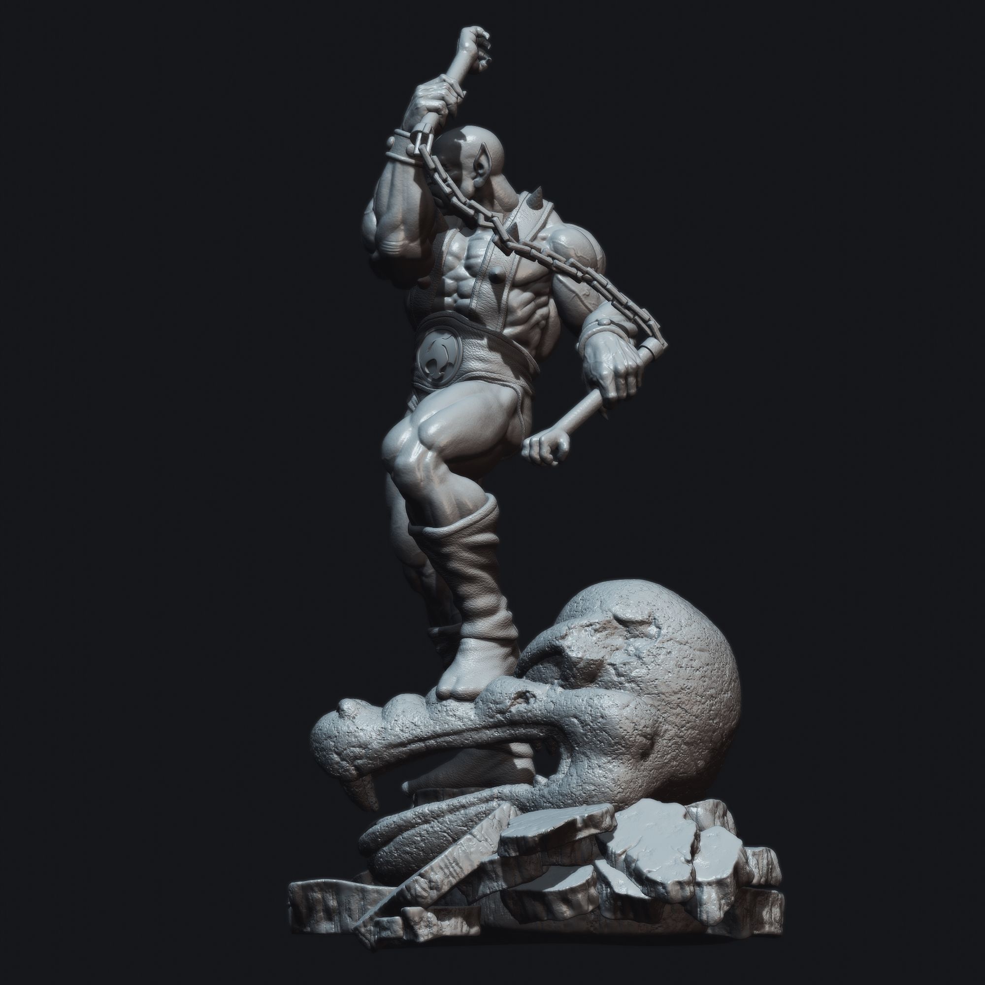 Panthro from Thundercats STL files 3D printing collectibles 3D print model_17