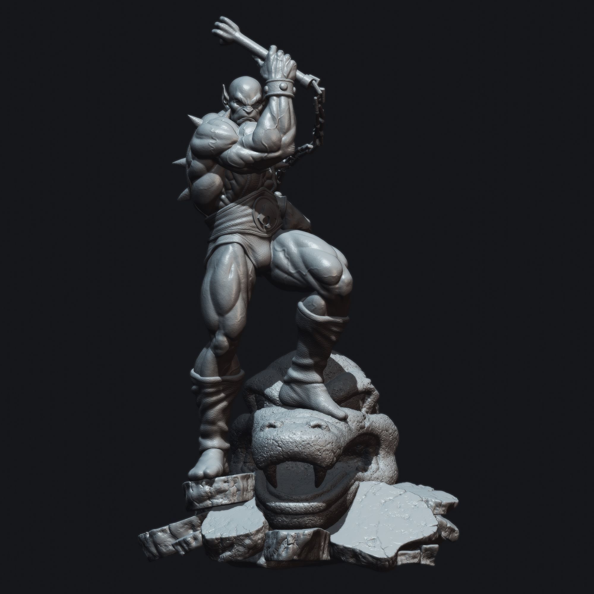 Panthro from Thundercats STL files 3D printing collectibles 3D print model_14