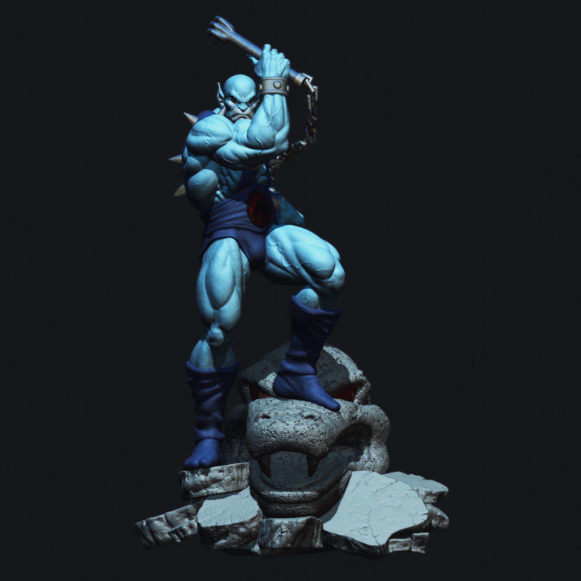 Panthro from Thundercats STL files 3D printing collectibles 3D print model_10