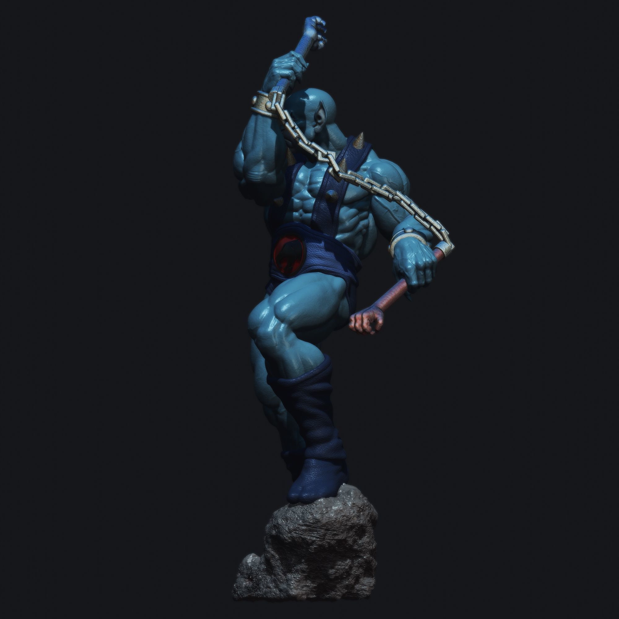 Panthro from Thundercats STL files 3D printing collectibles 3D print model_26