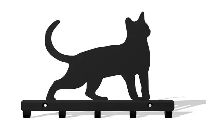Sleek Cat Key Hook