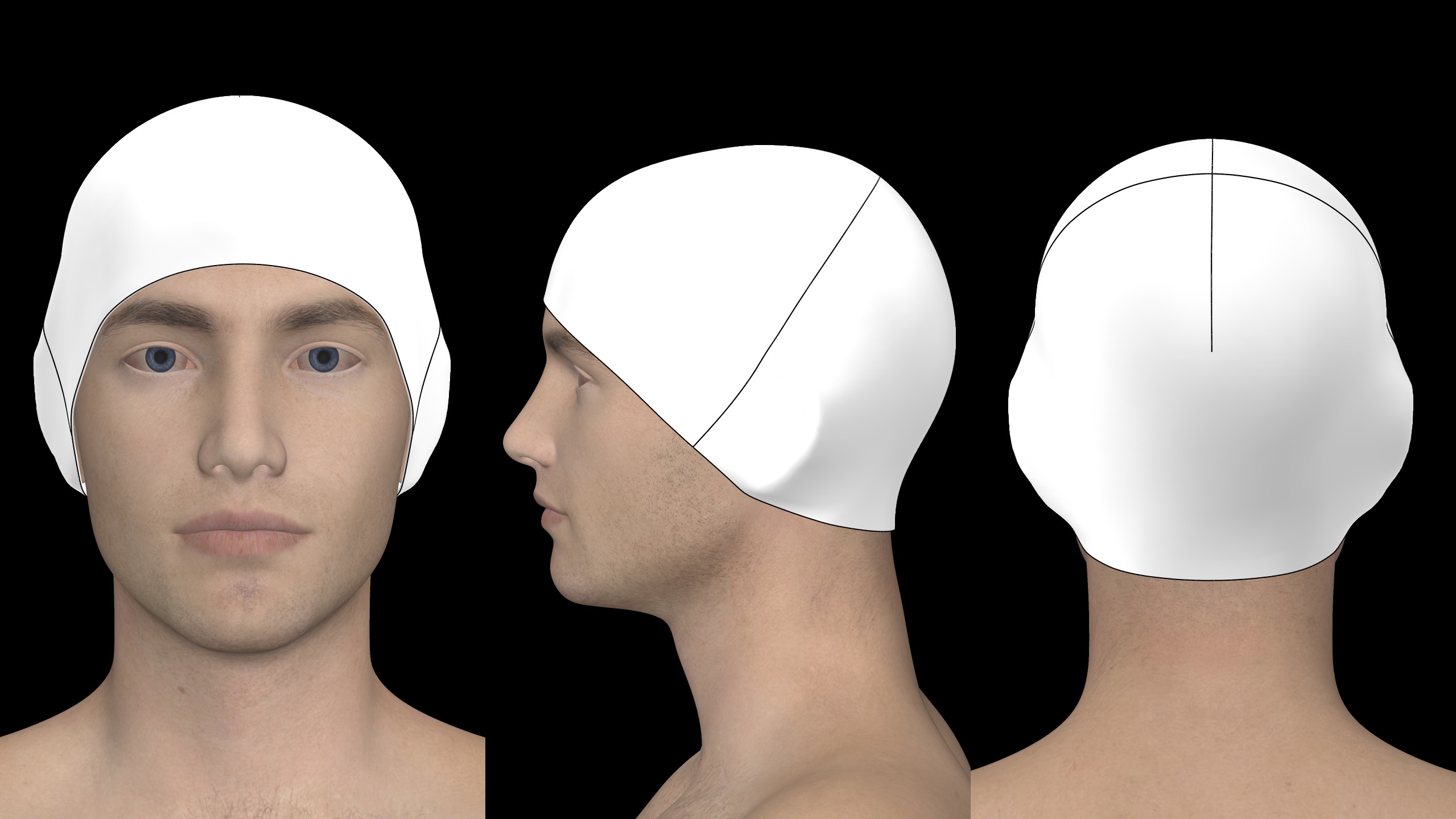 BASIC BEANIES PACK genesis8 highpoly 3D model_17