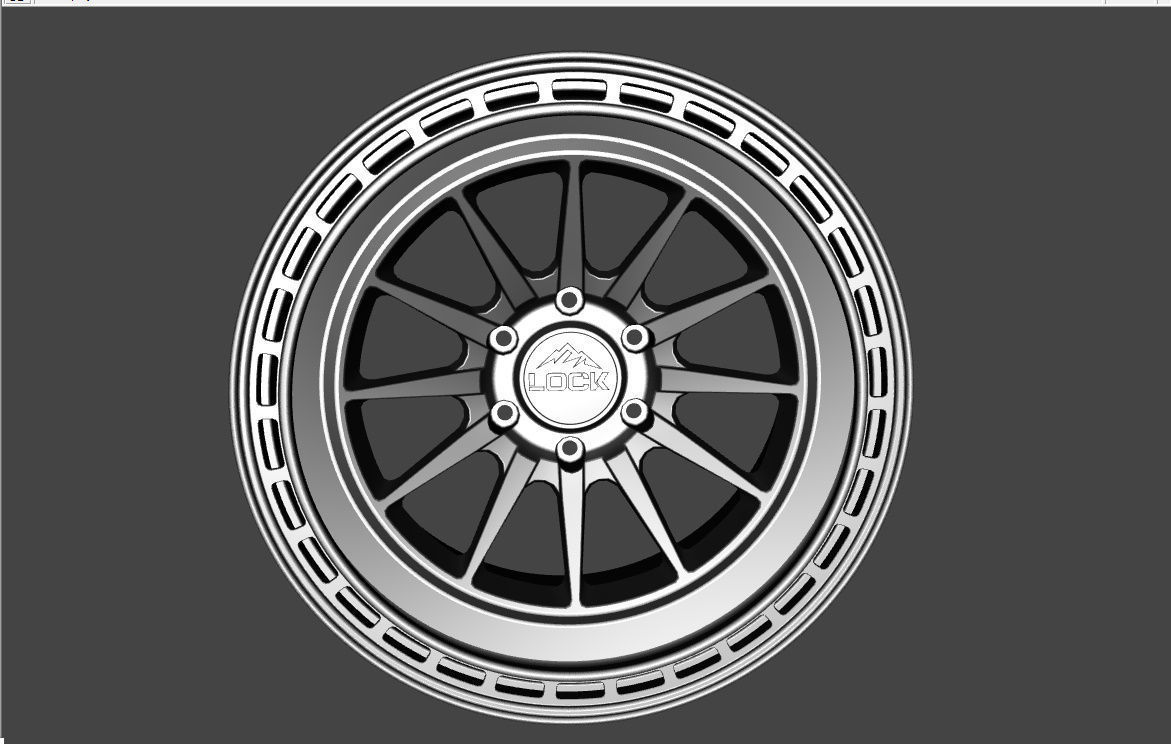 WHEEL BASED on LOCK OFFROAD BAJA 3D model_9
