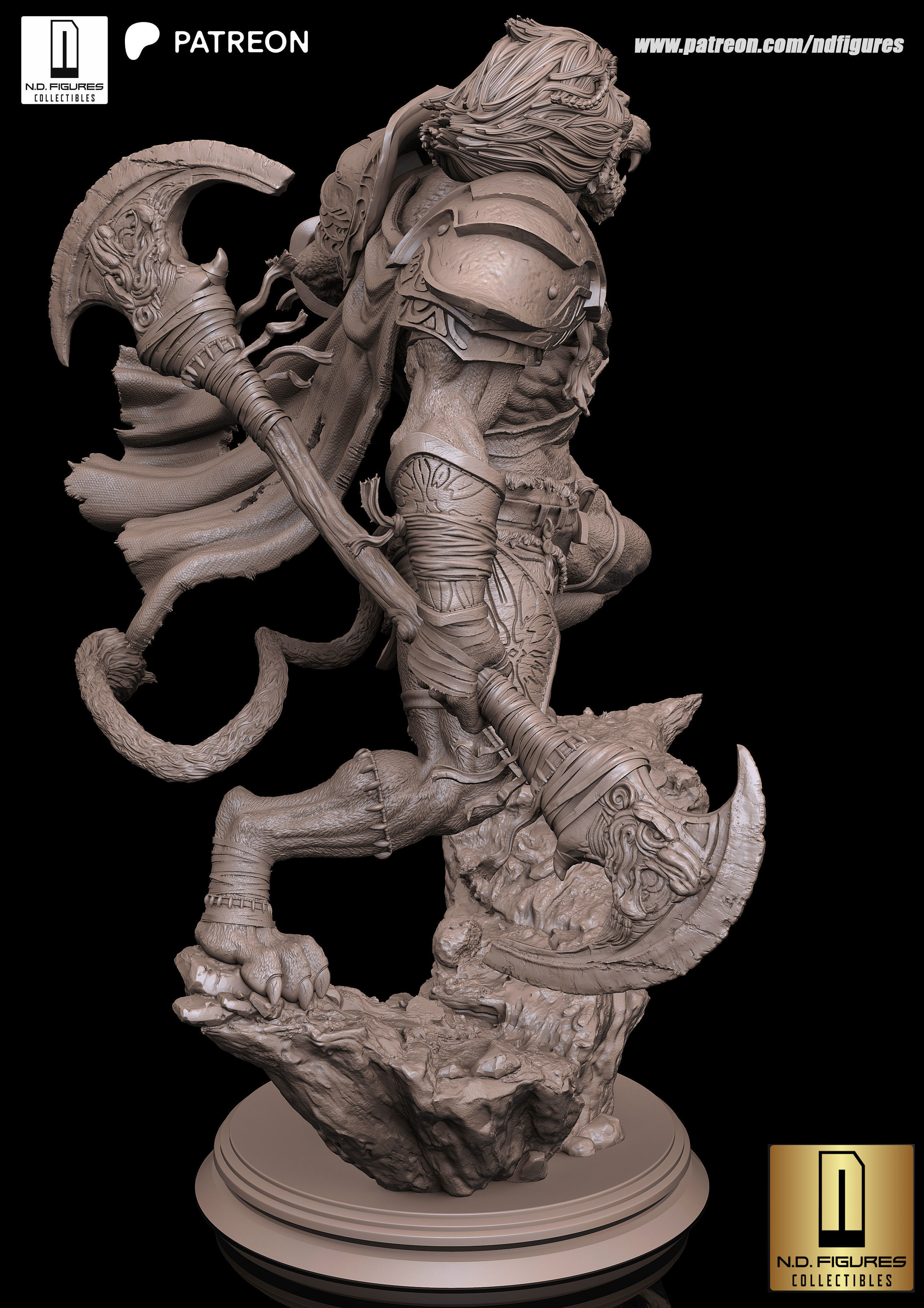 Ajani fan Art  3D print model_7