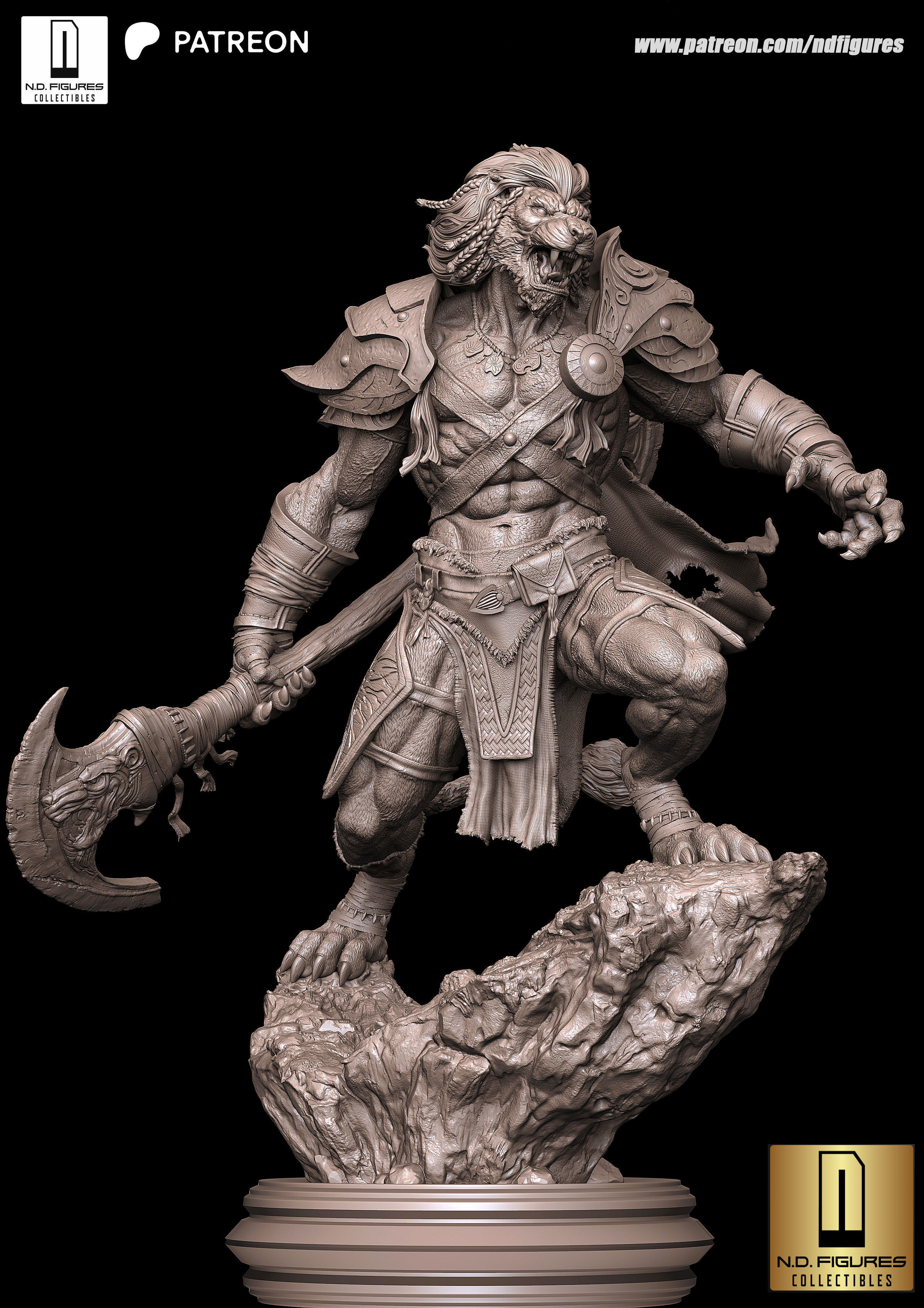 Ajani fan Art  3D print model_5