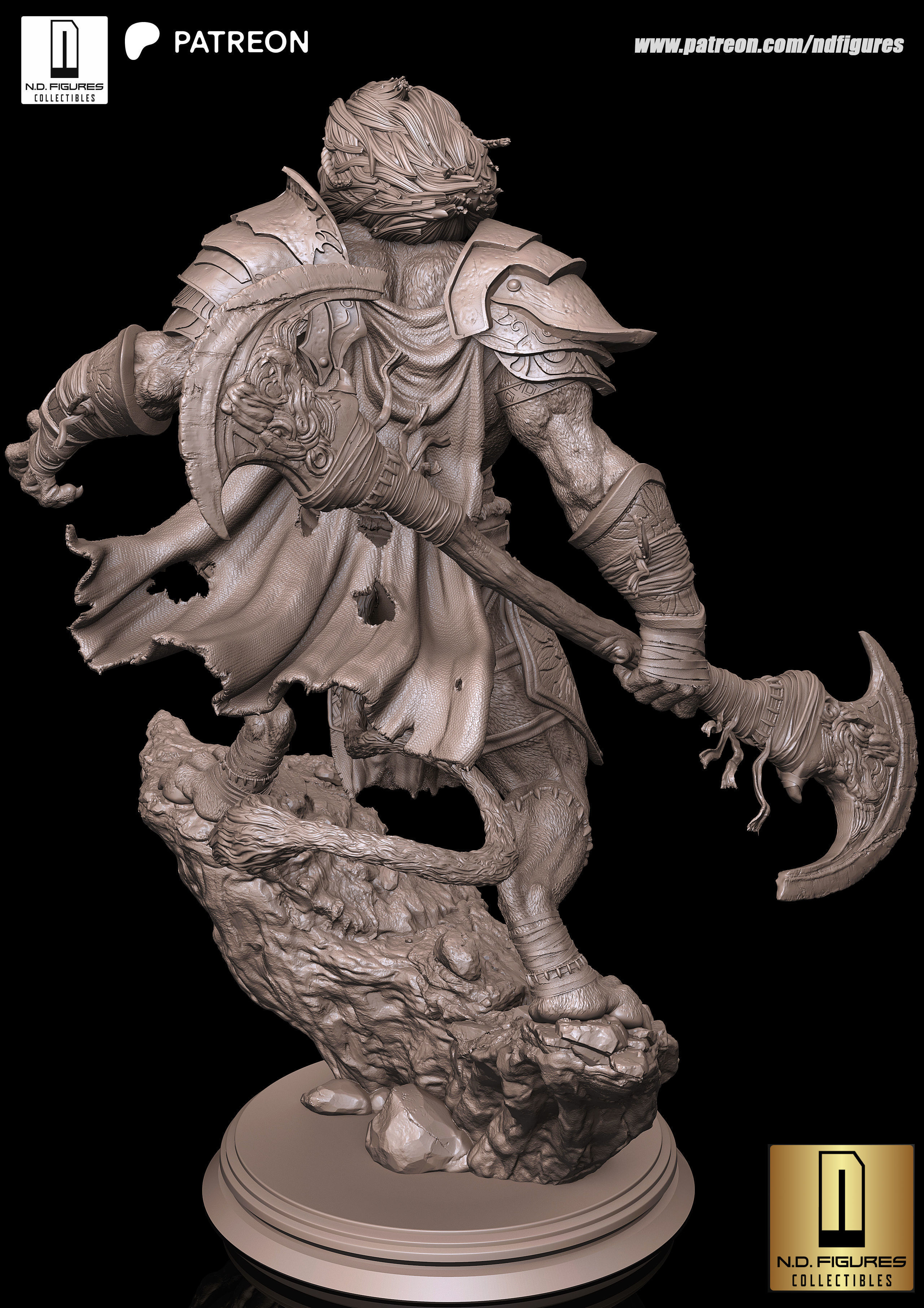 Ajani fan Art  3D print model_2