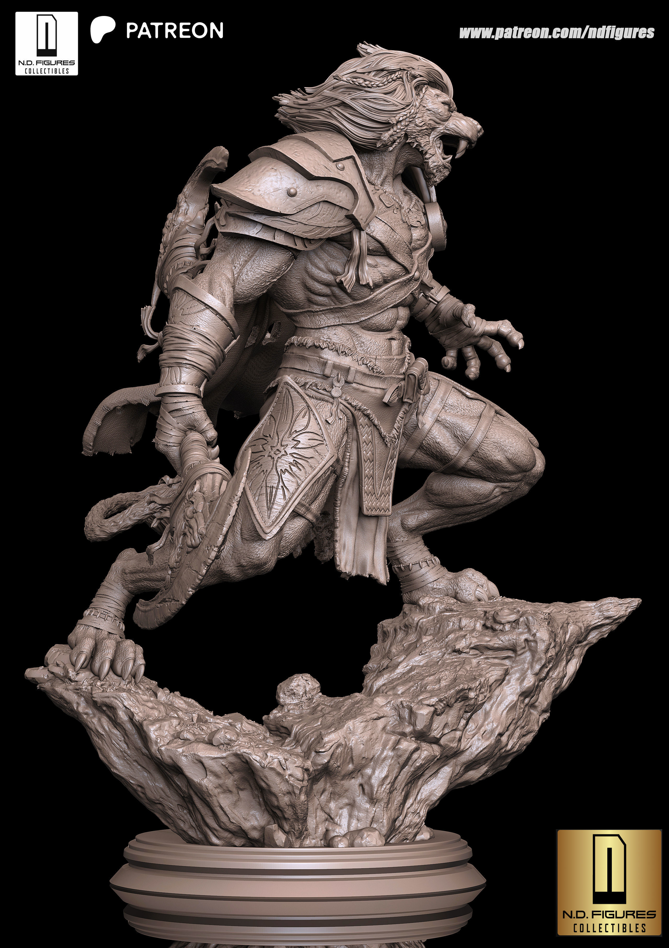 Ajani fan Art  3D print model_6