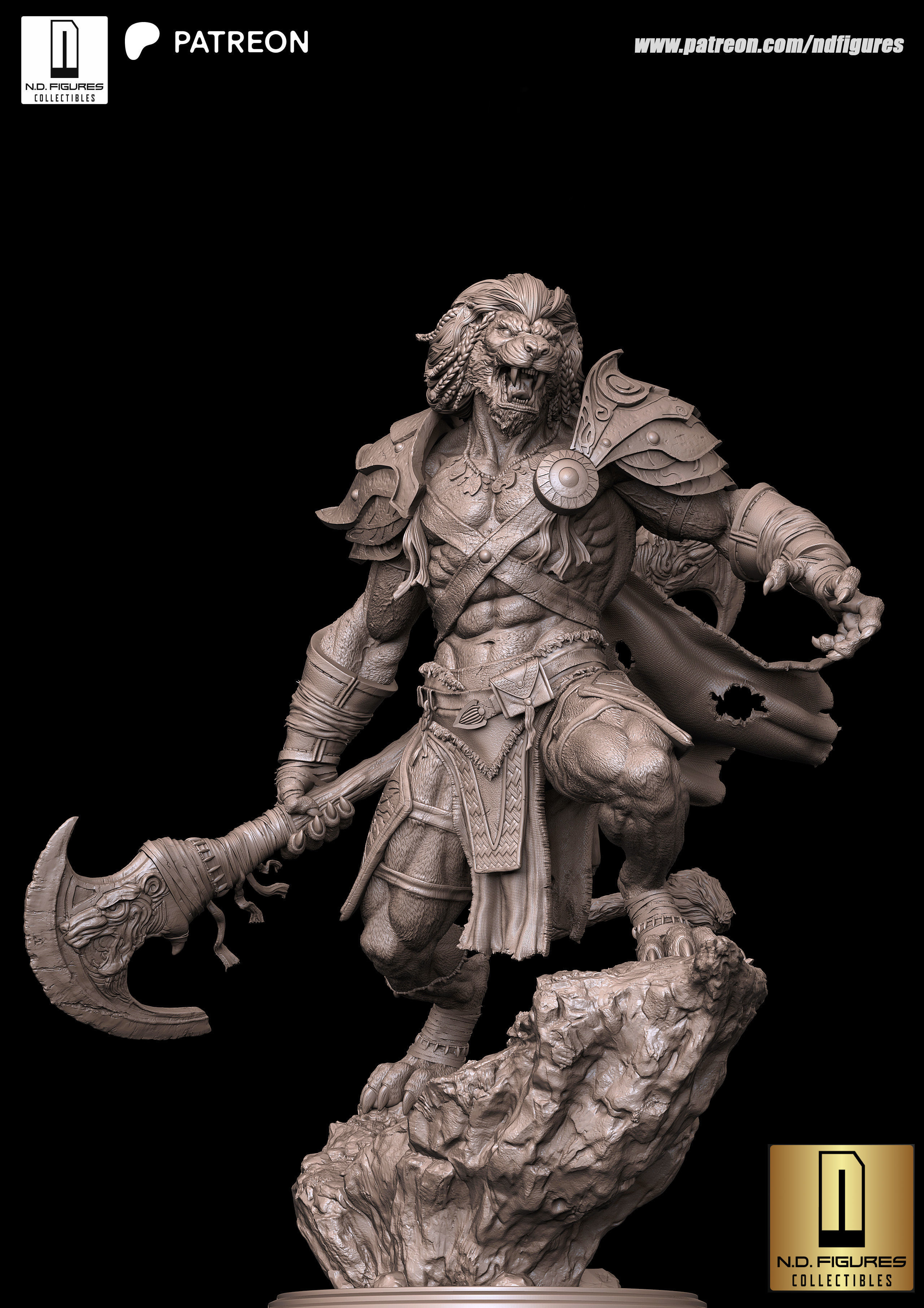 Ajani fan Art  3D print model_4