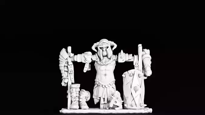 armor rack 3D print model