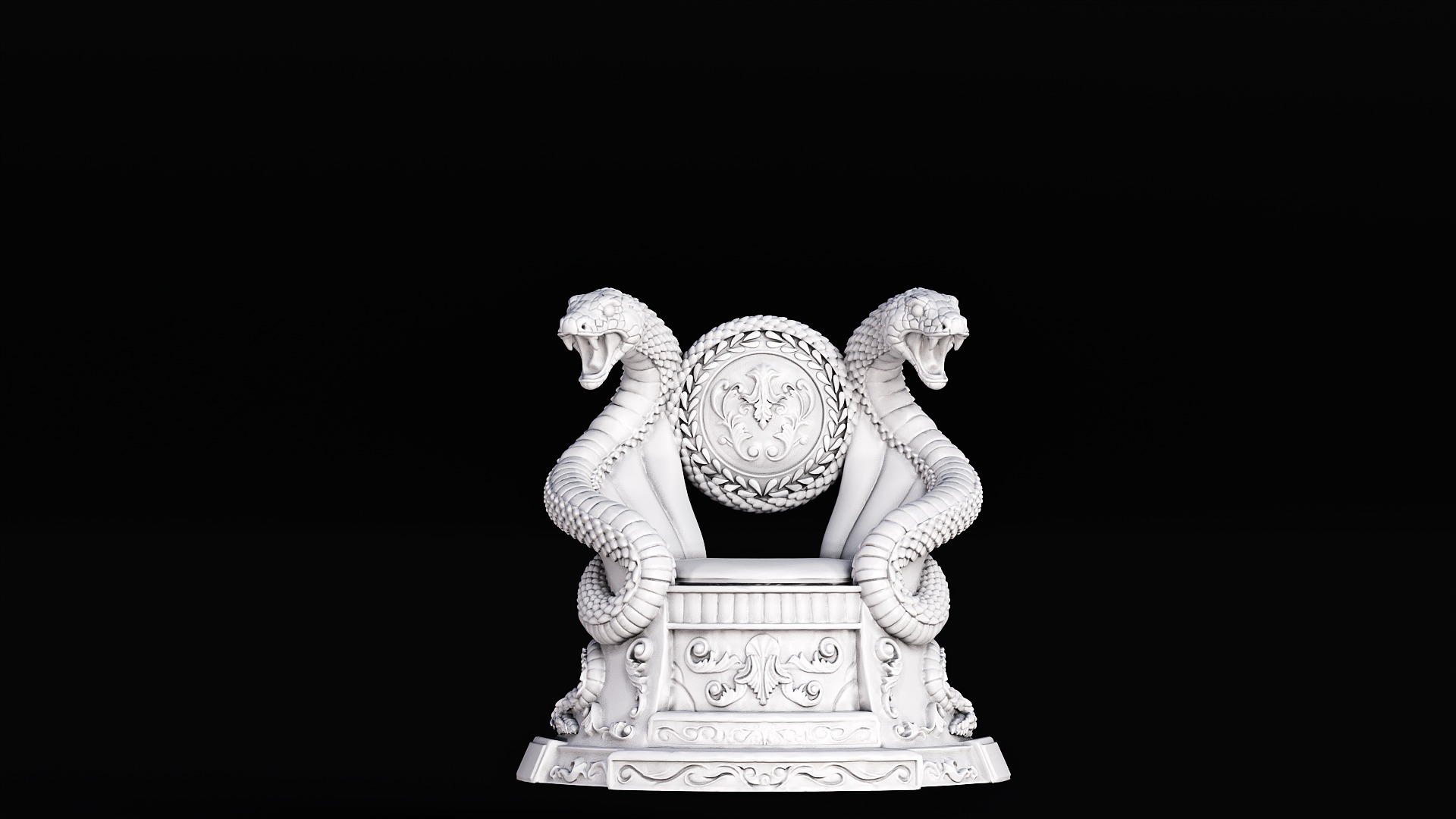 emperor throne 3D print model_1