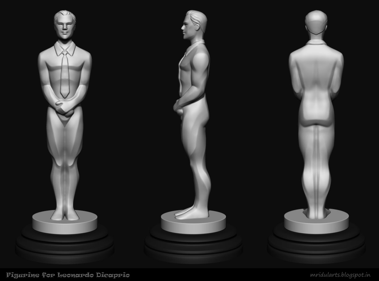 Figurine for Leo Oscar 3D print model_1