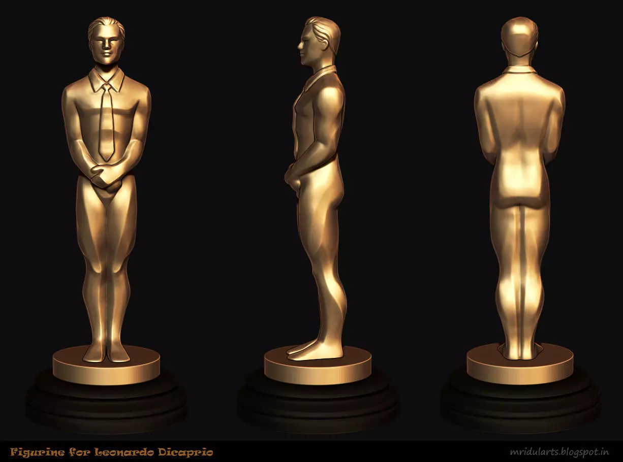 Figurine for Leo Oscar 3D print model_0