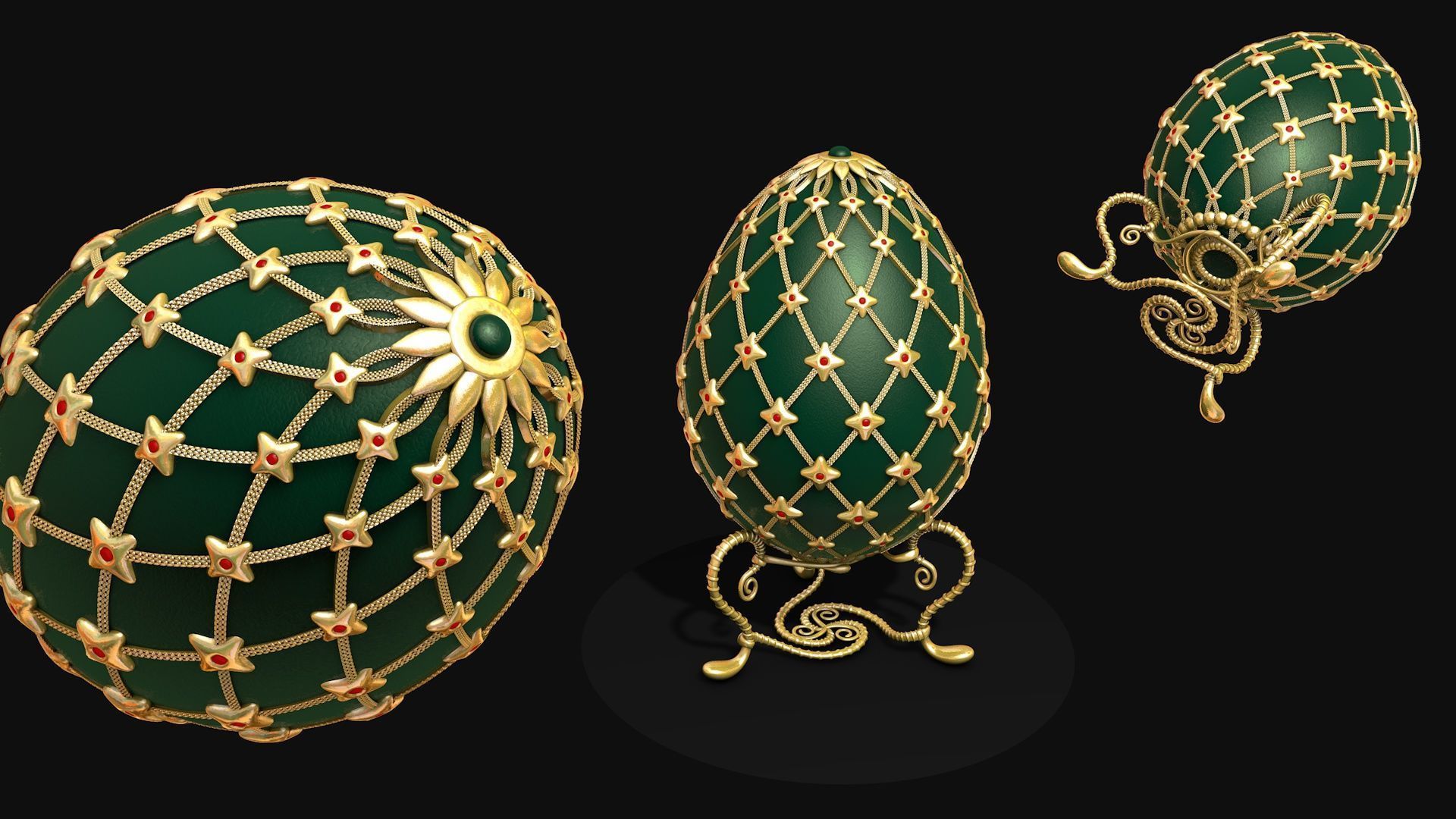 Egg FABERGE R7 3D model_3