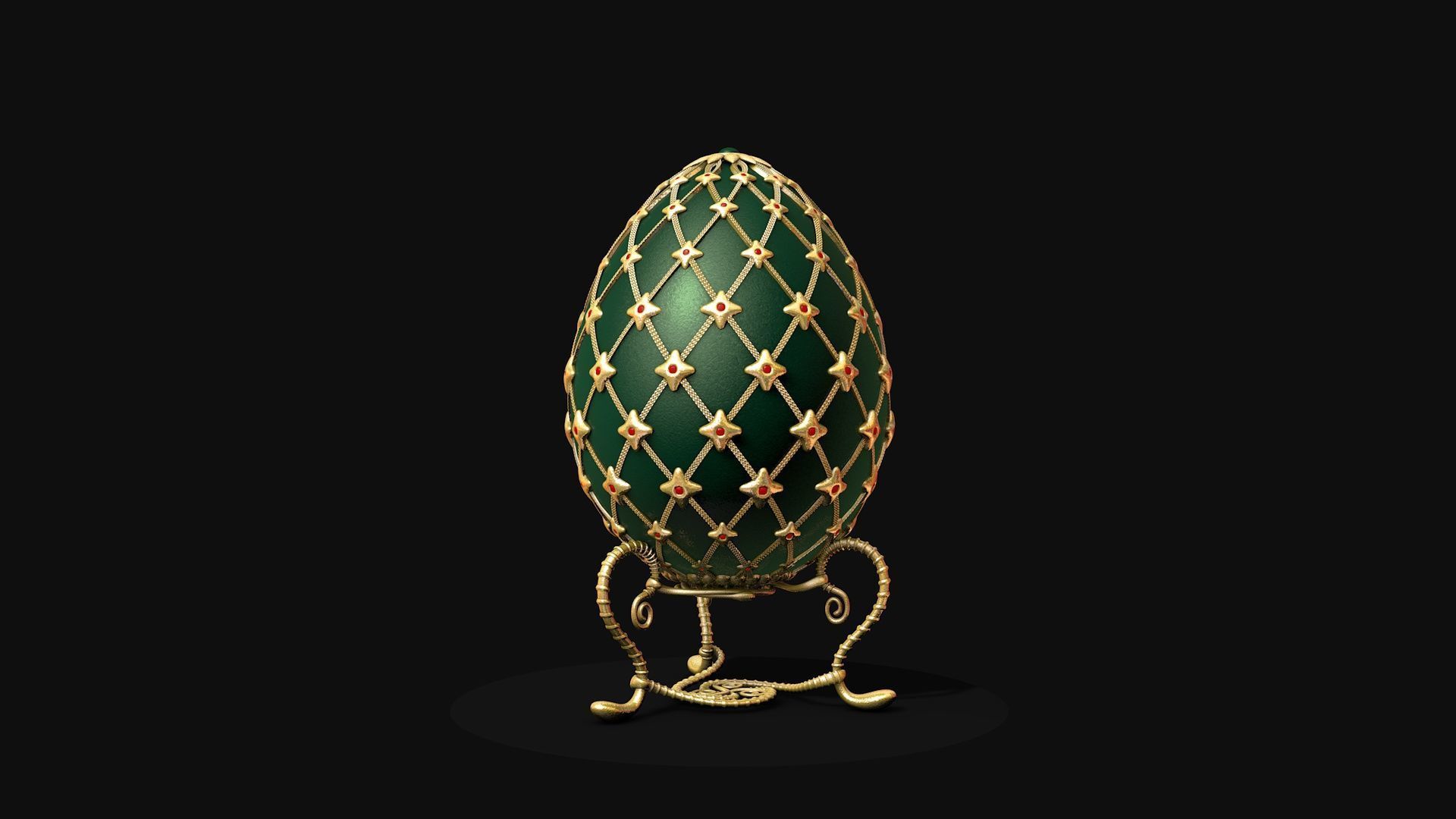 Egg FABERGE R7 3D model_2