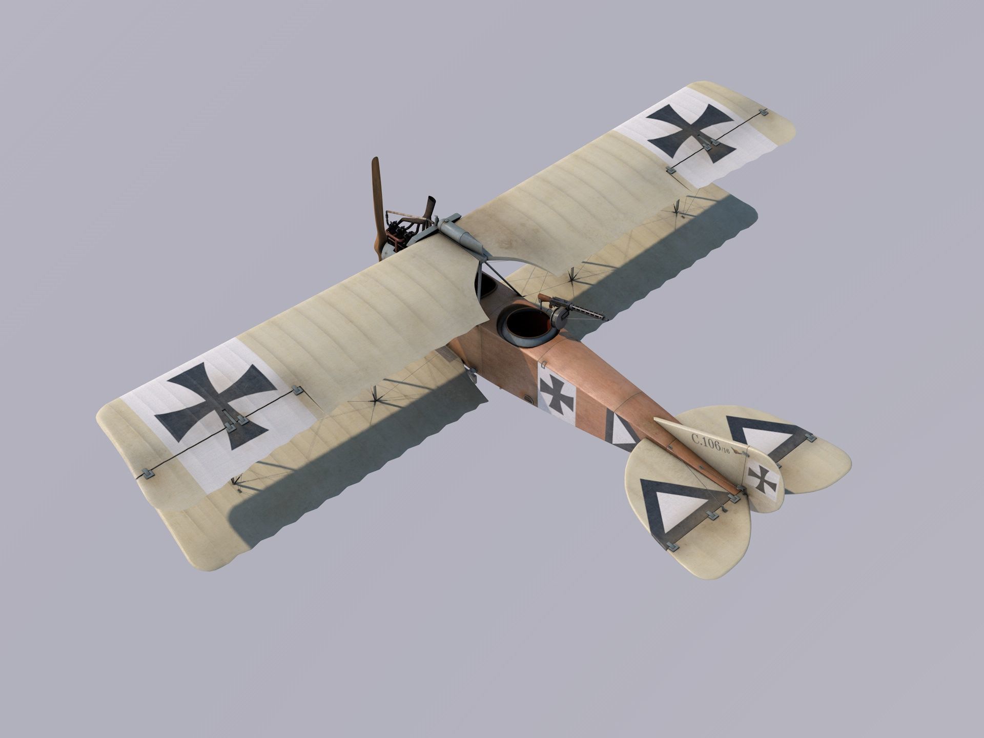 Albatros C3 3D model_1