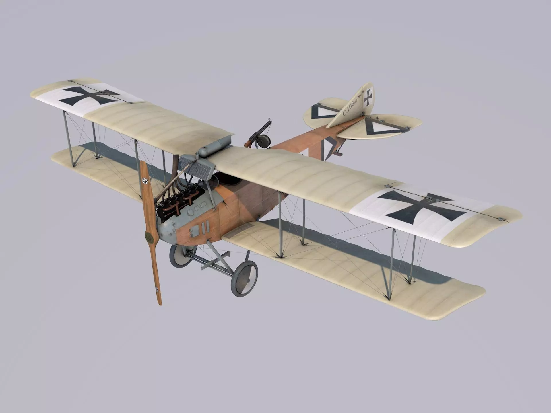Albatros C3 3D model_0