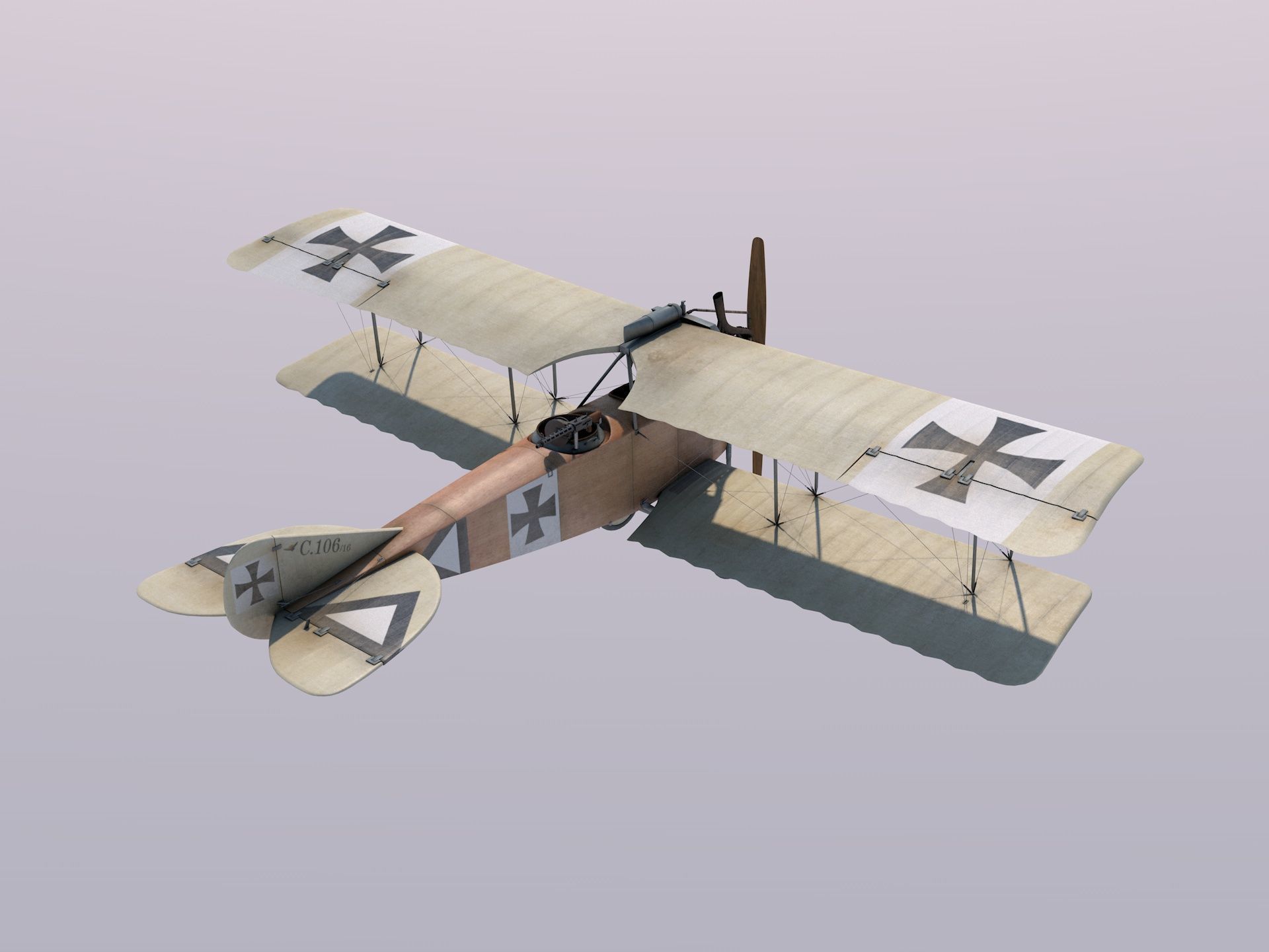 Albatros C3 3D model_2