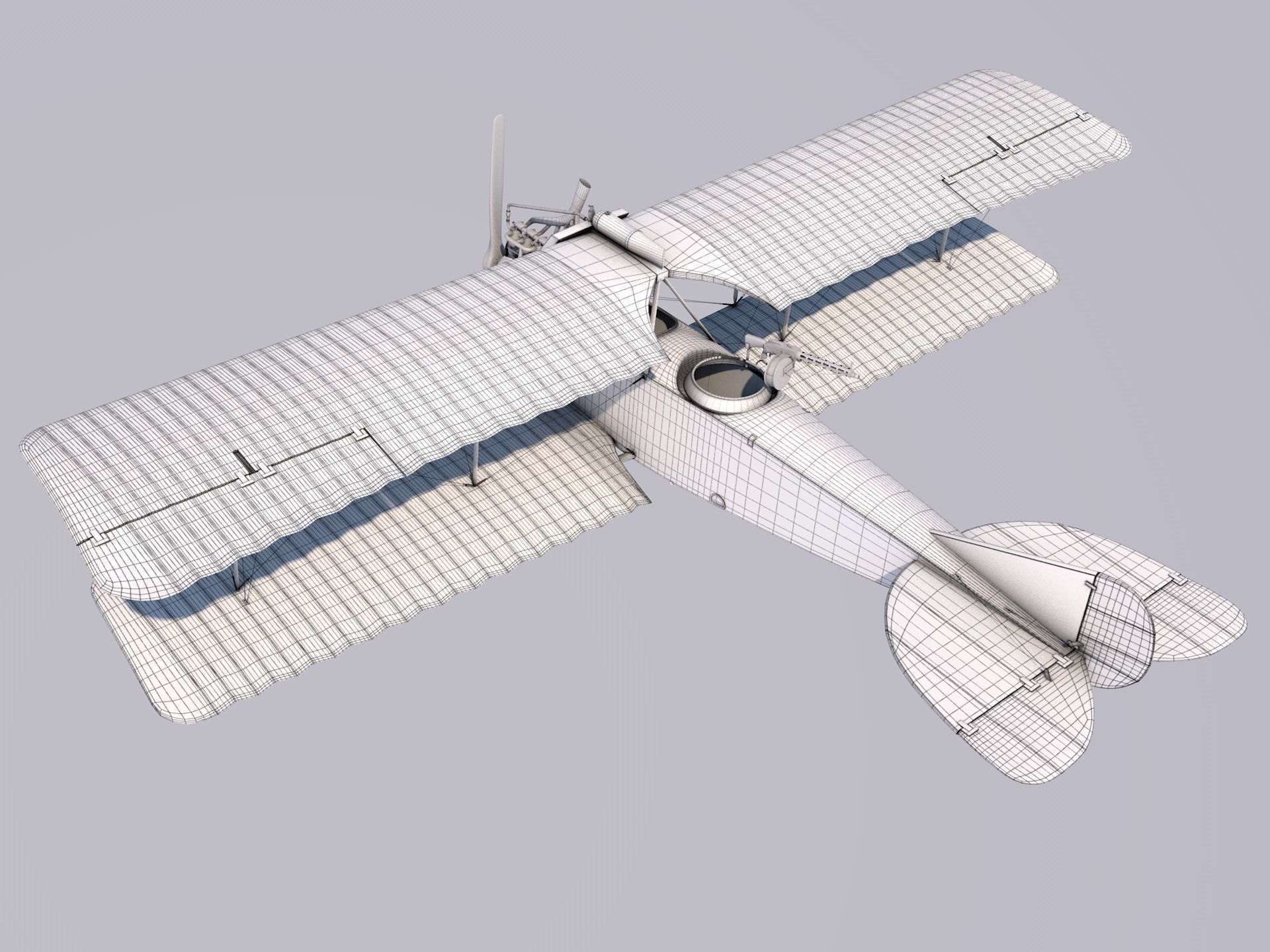 Albatros C3 3D model_7