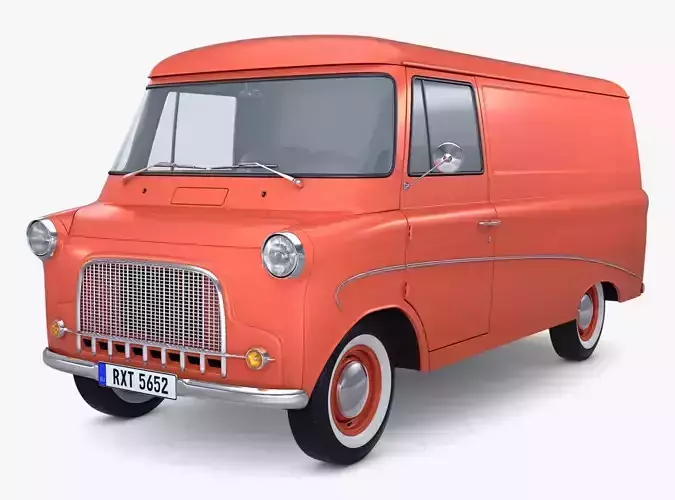 Old Cargo Van Generic M 1 3D model